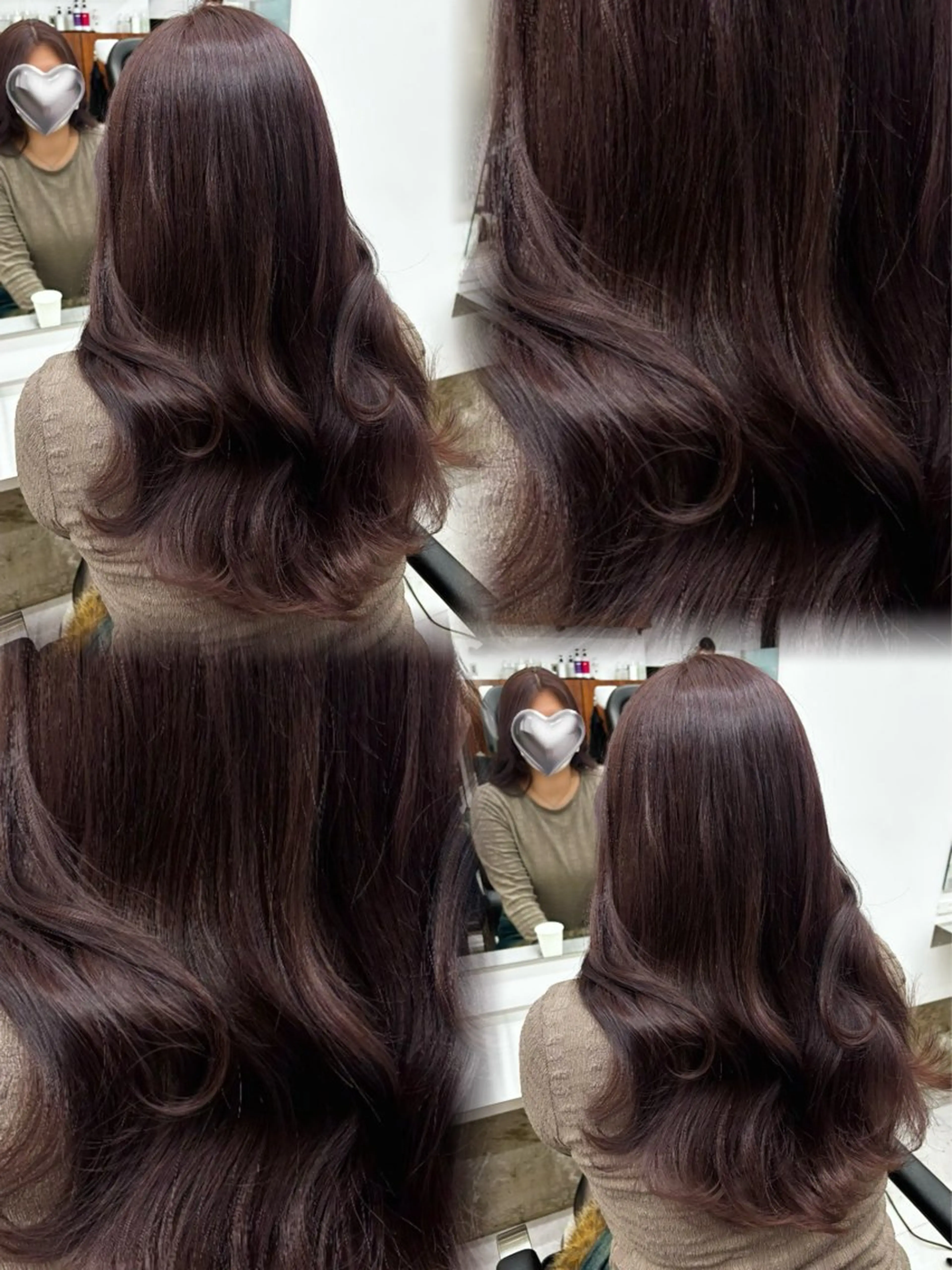 ミディアム カラー ブラウンカラー ラベンダーカラー ラベンダーブラウン カット ヘアカラー トリートメント うる艶カラー ✨🧸KOTAROのヘアスタイル