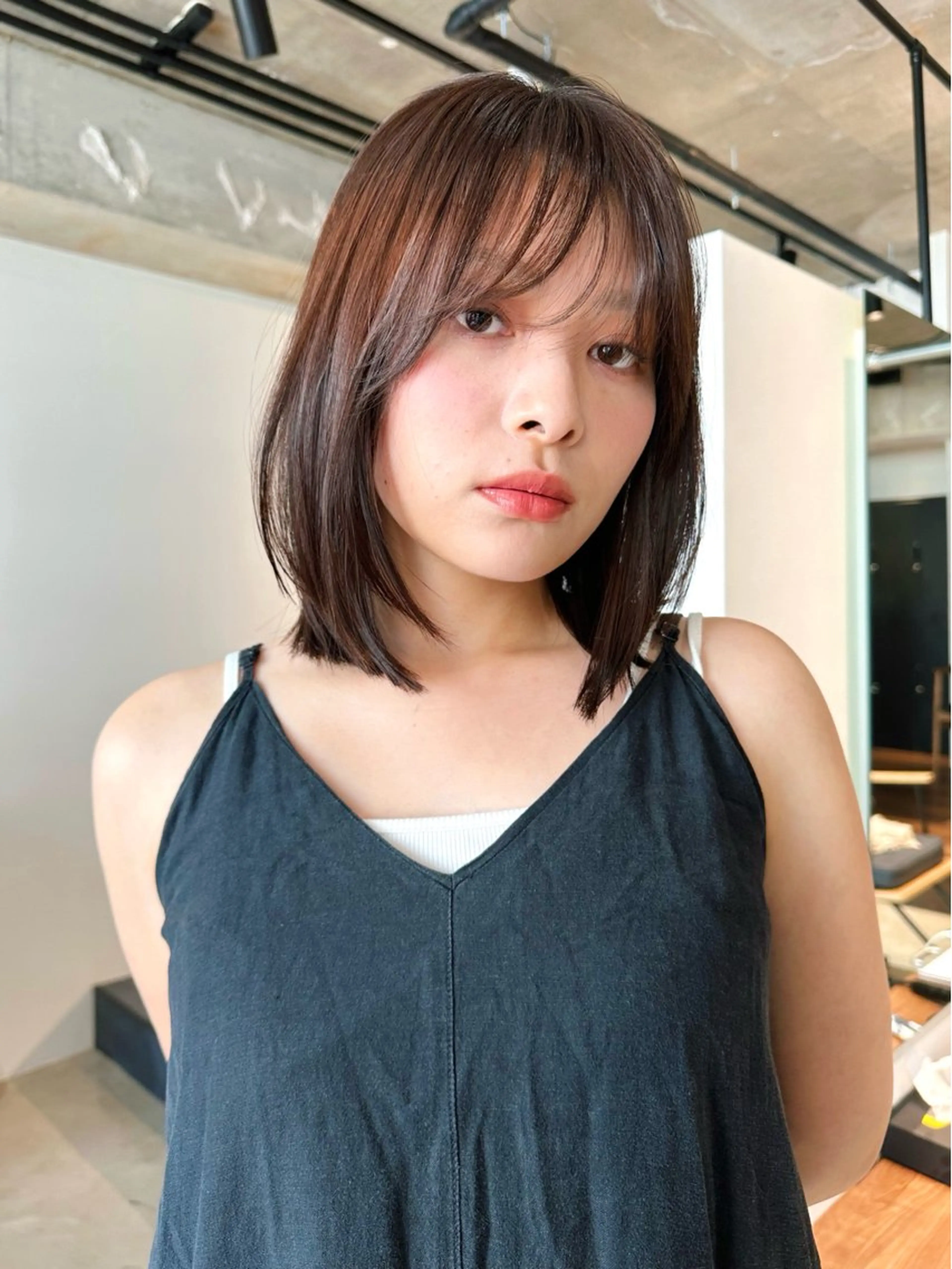 ショート カラー パーマ 🫧小顔×似合わせ× 透明感カラー🫧のヘアスタイル