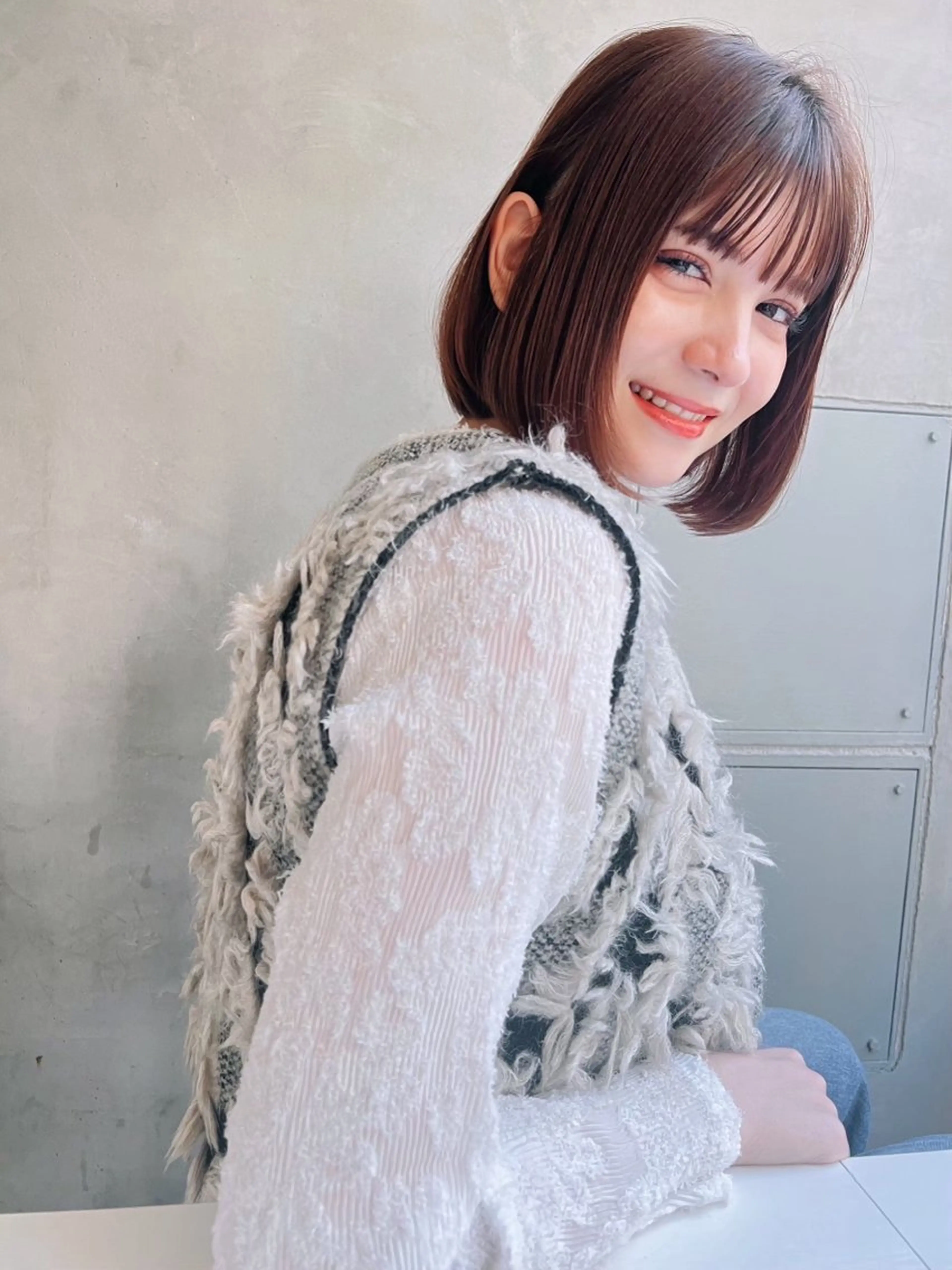 ミディアム カラー ヘアアレンジ ハイトーン/美髪矯正 🍃大江拓実のヘアスタイル