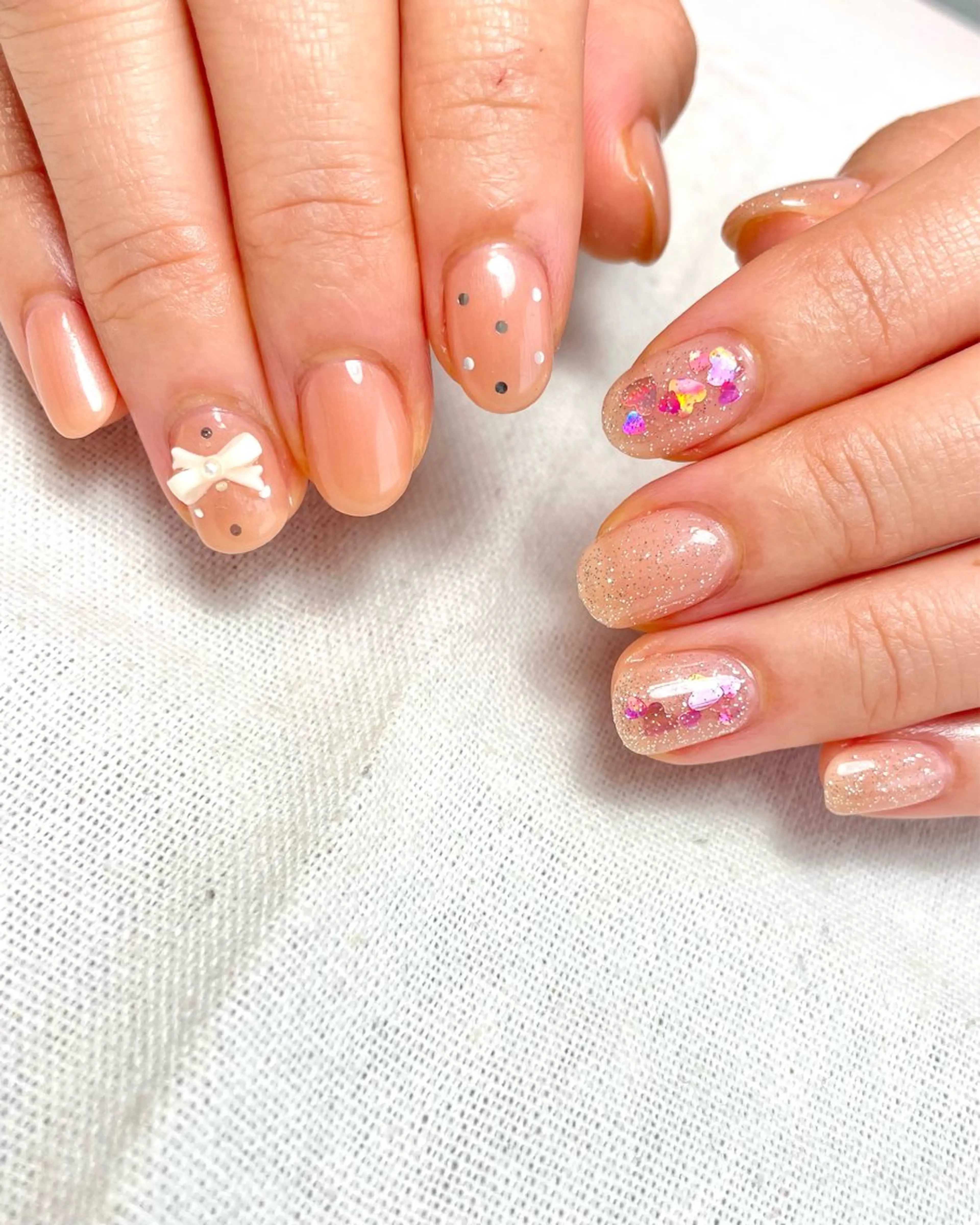 ネイル ガーリー ハンドネイル nail salon Cottonのネイルデザイン