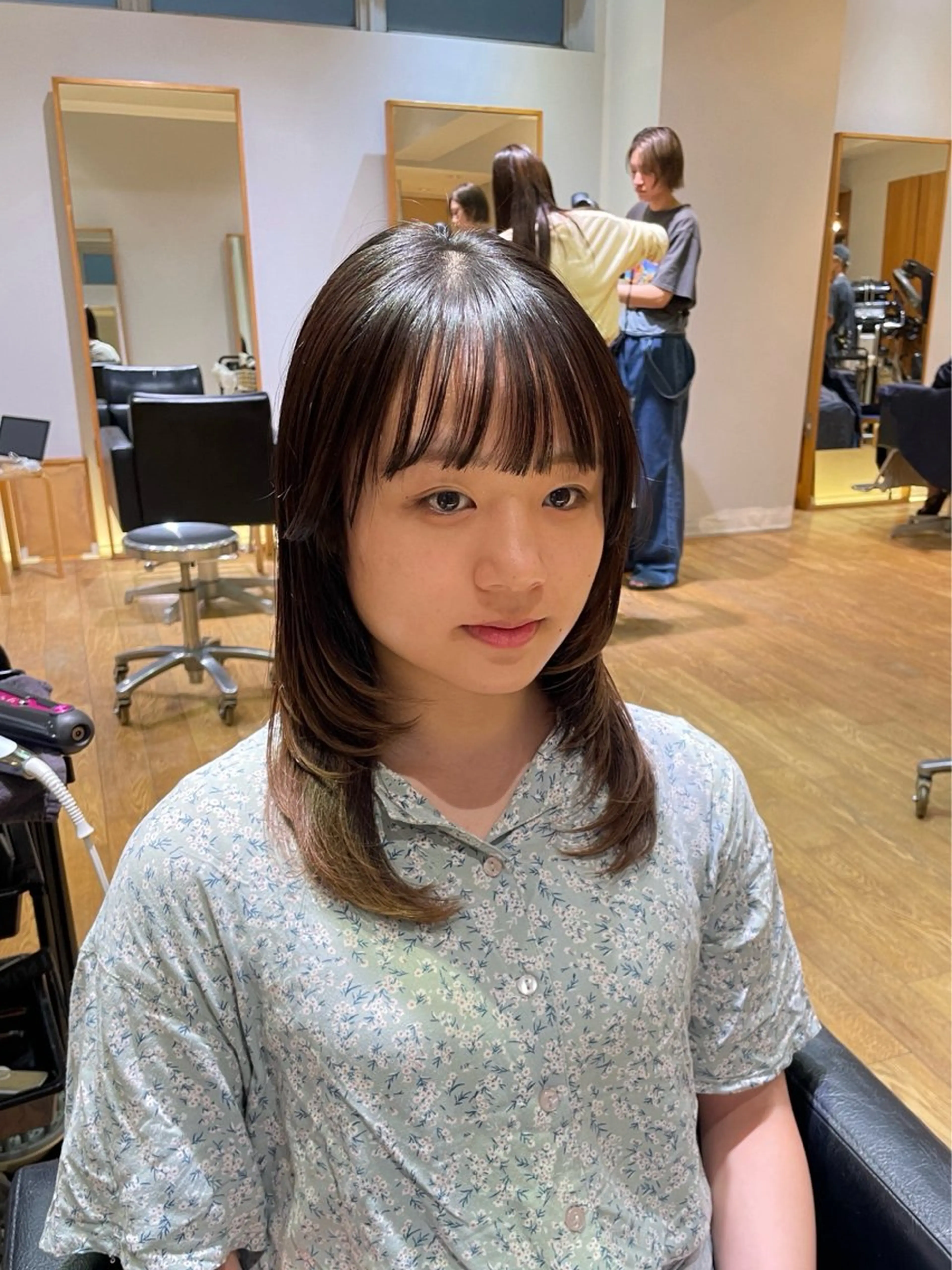 ミディアム 縮毛矯正 パーマ 縮毛矯正 縮毛矯正/レイヤー 🌙児玉光瑠のヘアスタイル