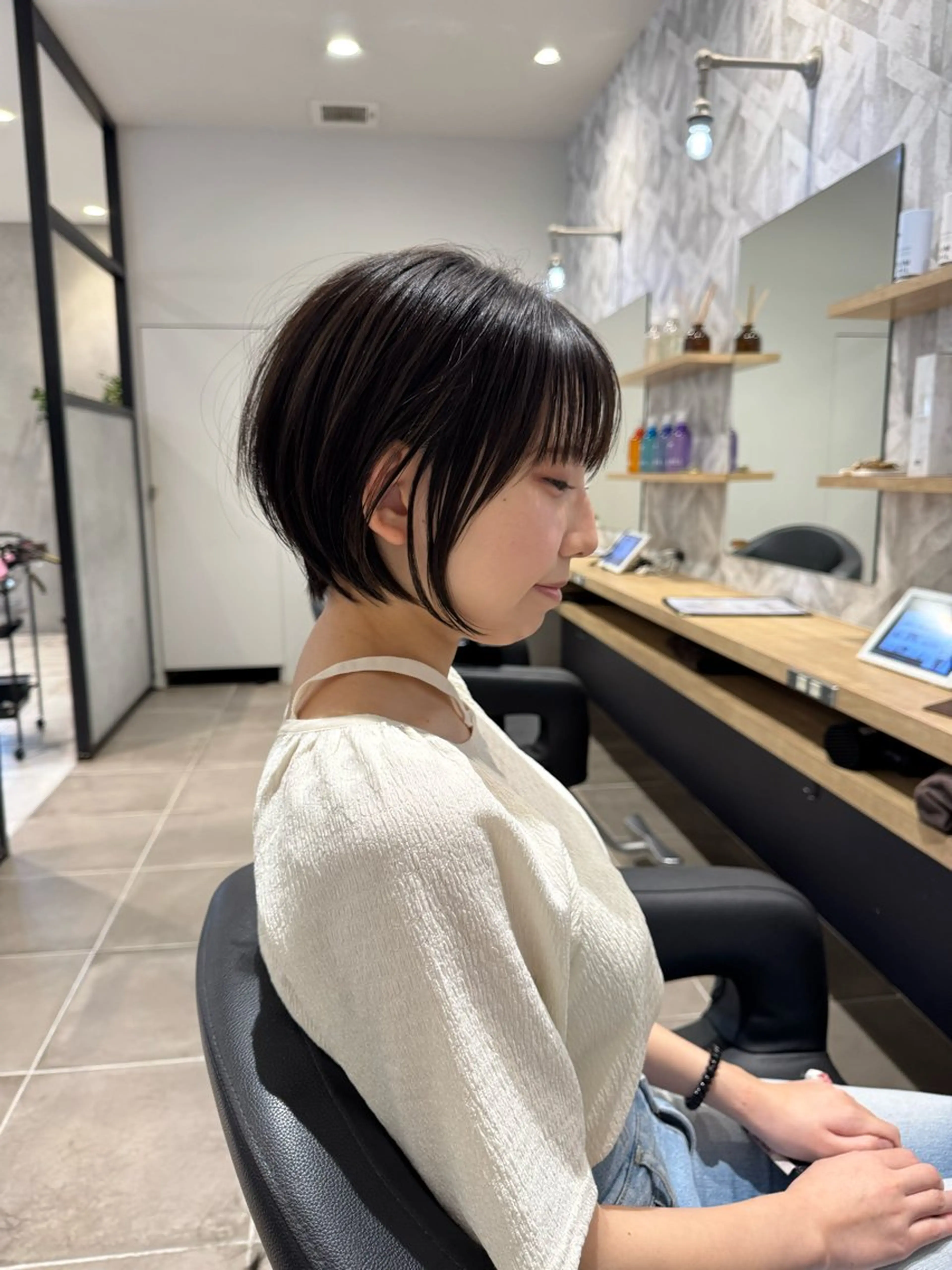 ショート ショートヘア カット トリートメント EARTH八潮 樋口のヘアスタイル