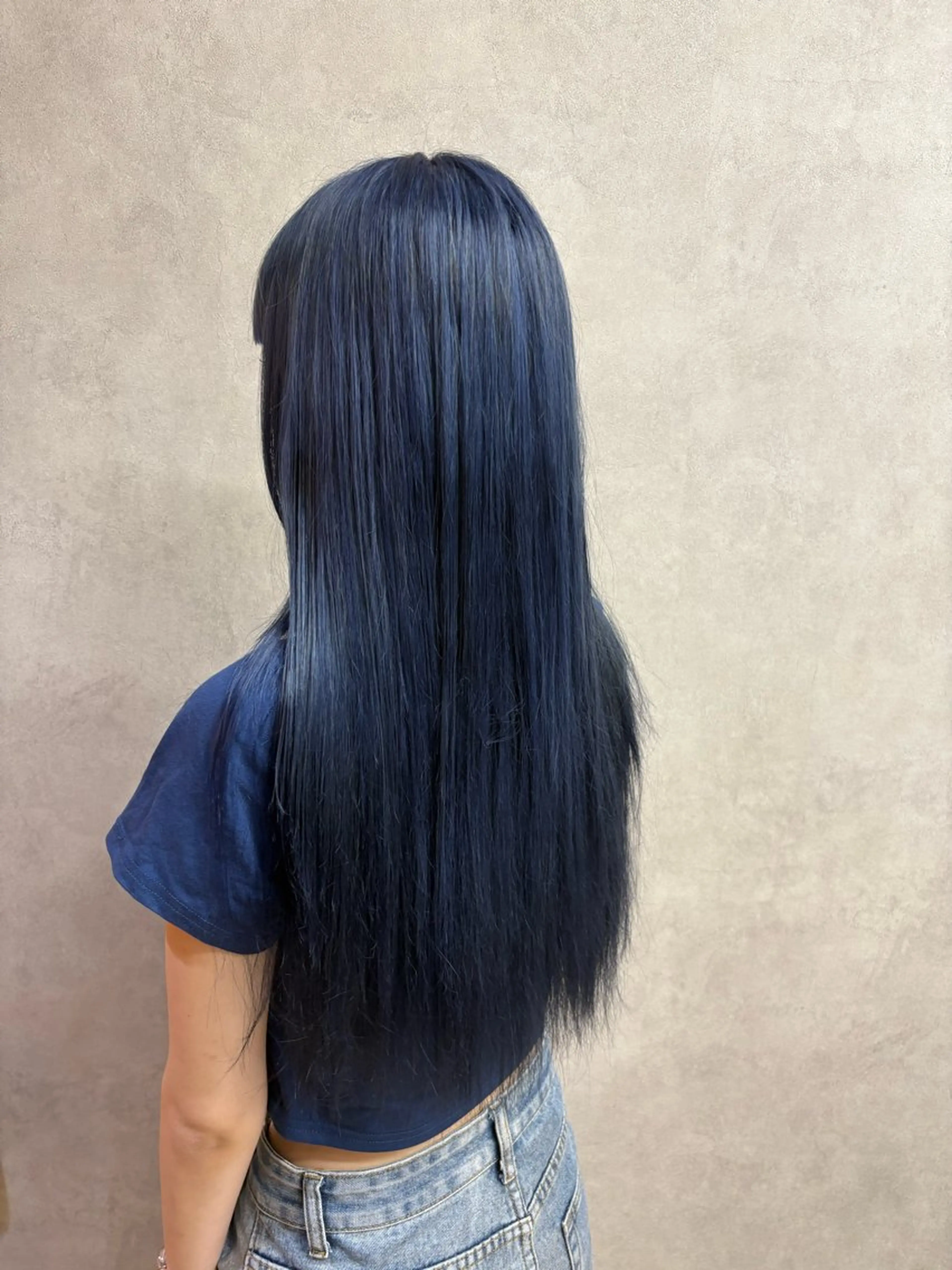 ロング カラー ブルーカラー ヘアカラー number＋ / 璃々花のヘアスタイル