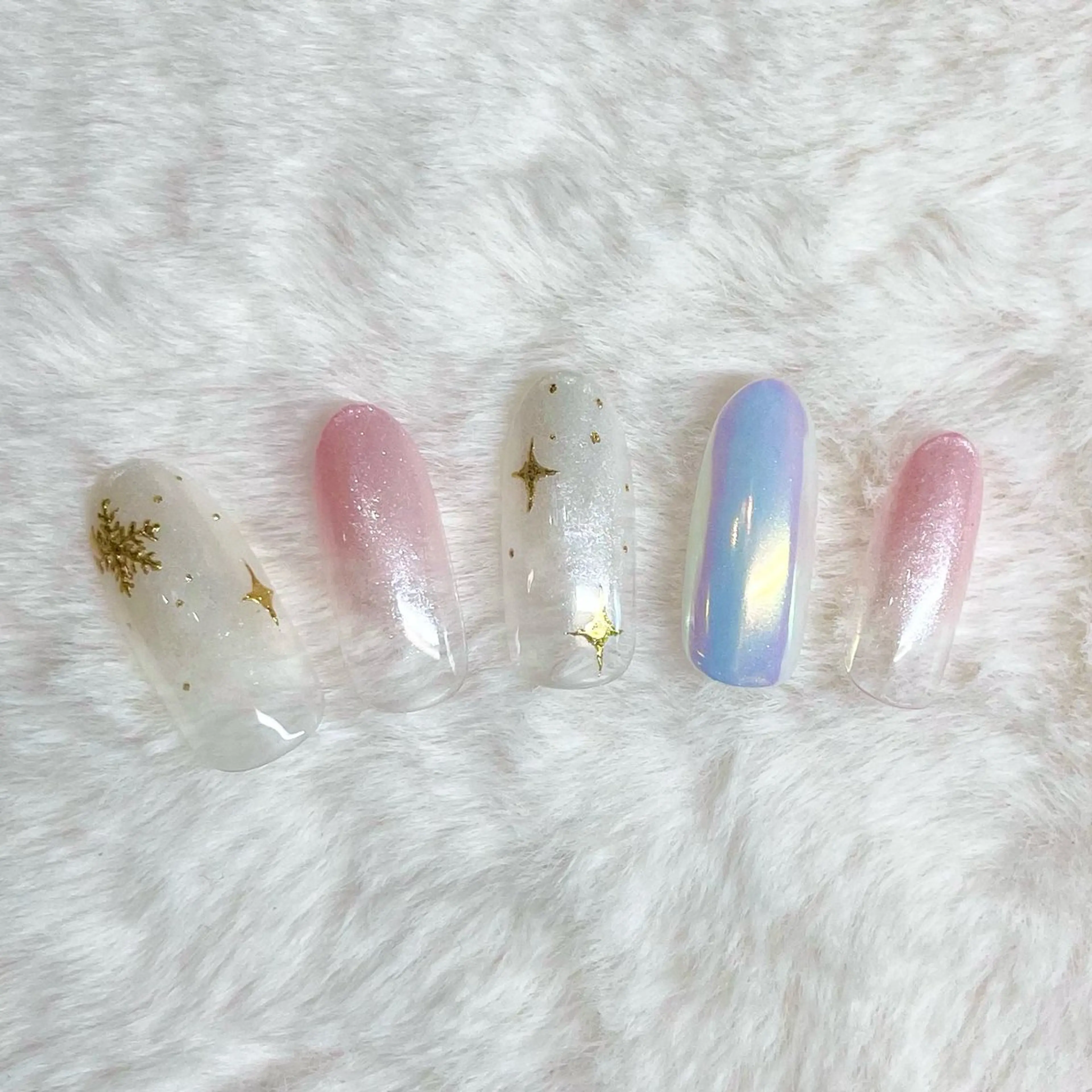 ネイル 冬ネイル クリスマス Nail Salon Y.のネイルデザイン