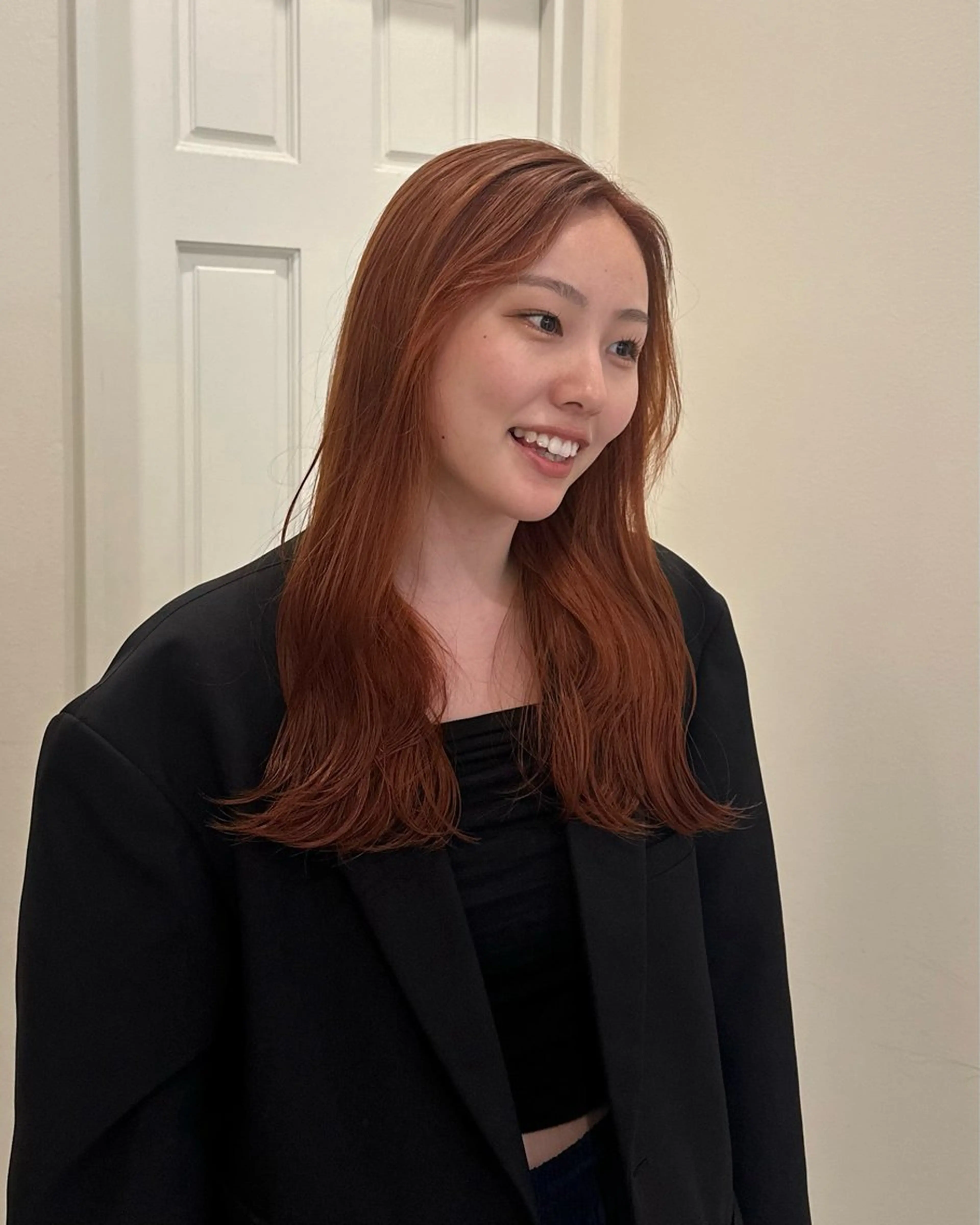 ロング カラー ブラウンカラー オレンジ オレンジブラウン ゆるふわ淡色🐰 kotomi🎀のヘアスタイル