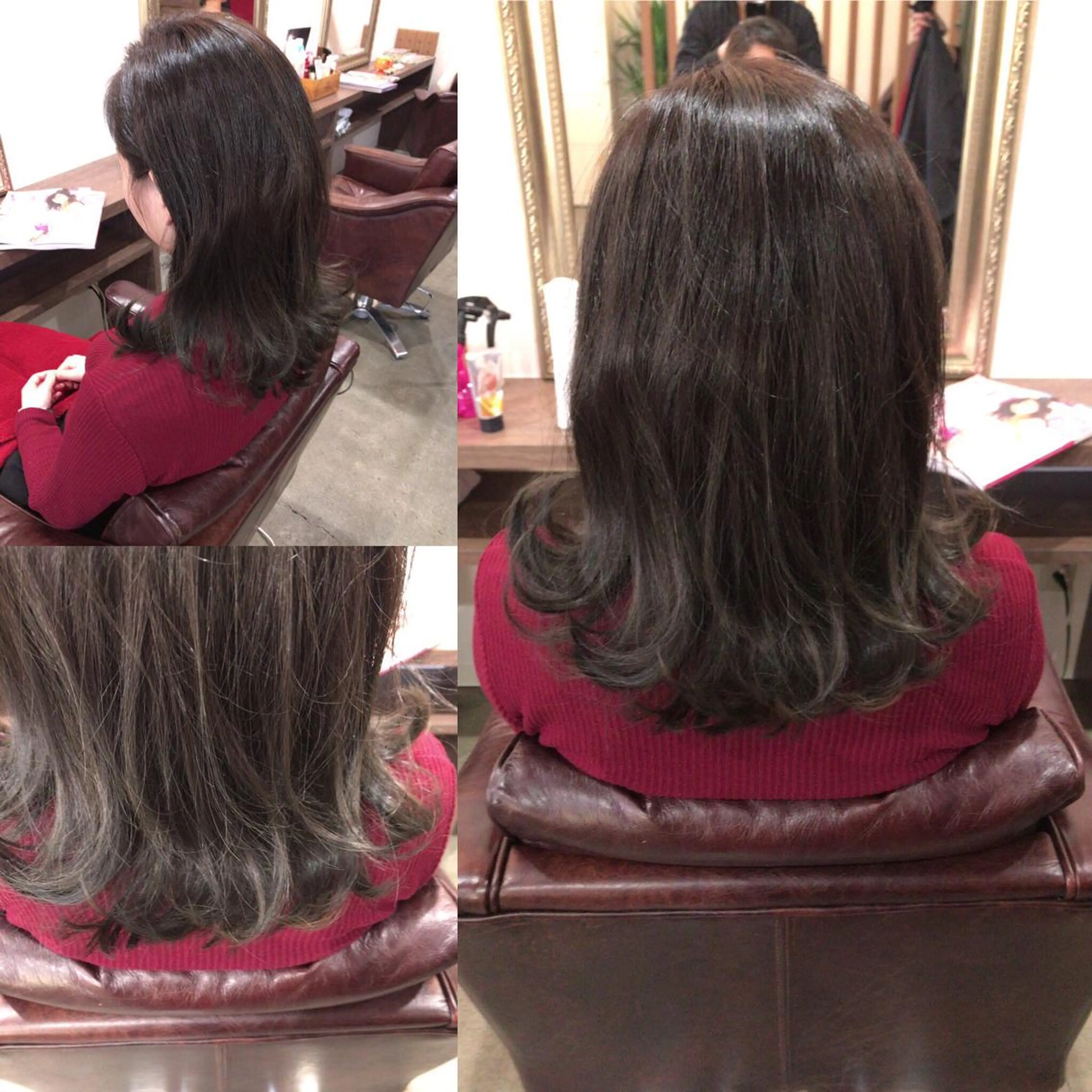 ミディアム カラー レイヤーカット匠 イソザキノリユキのヘアスタイル