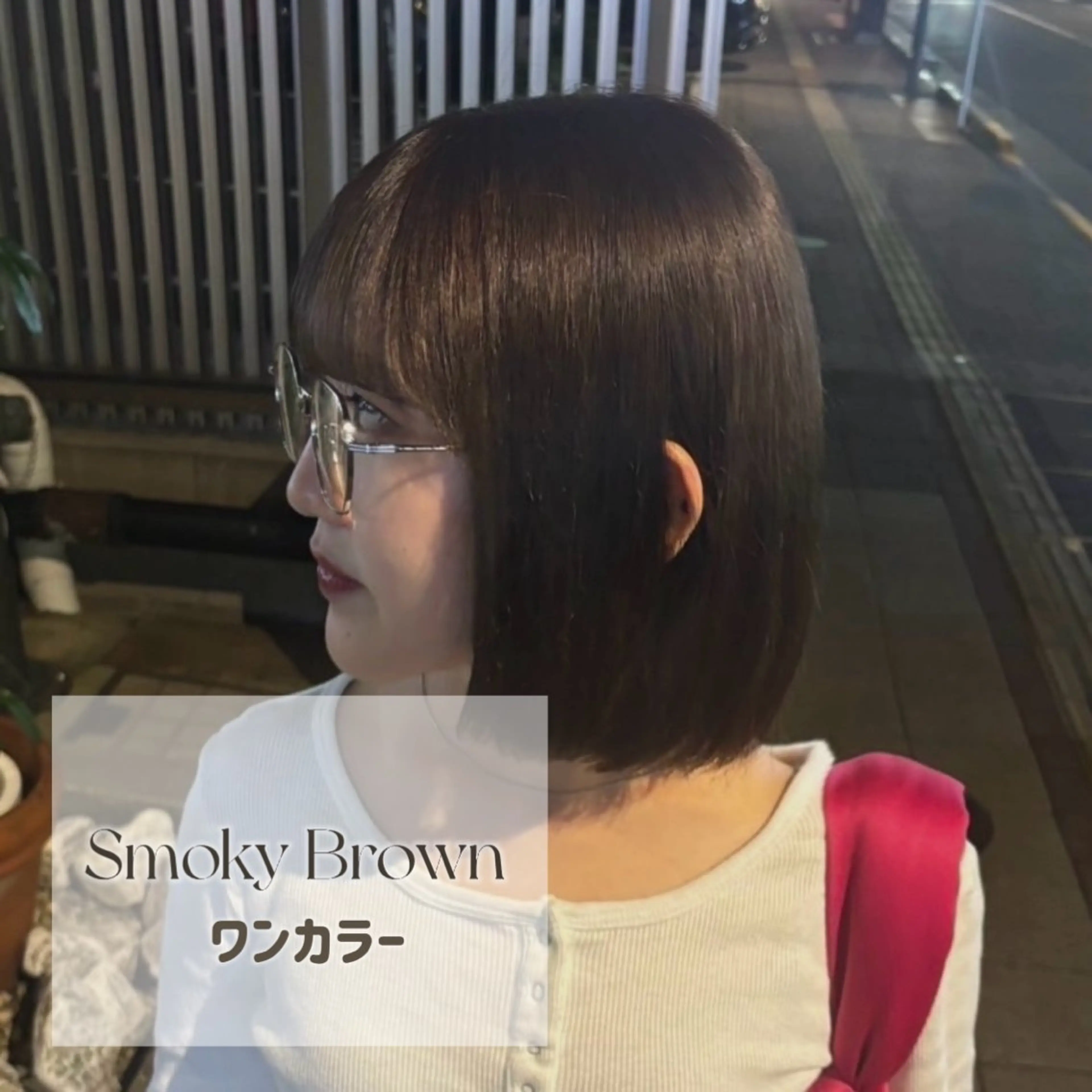 カラー レイヤー/ハッシュカ ット/顔周り/フウカのヘアスタイル