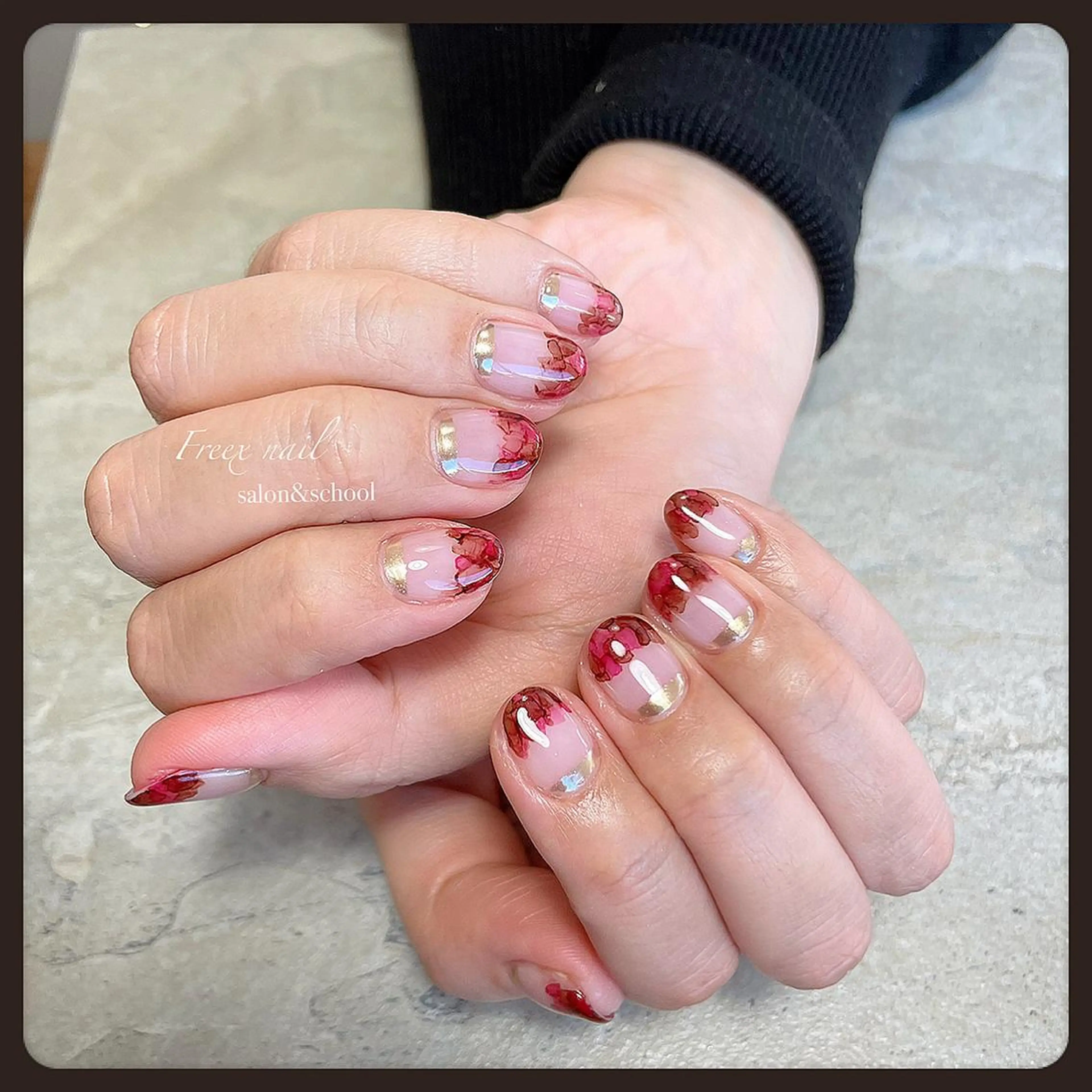 ネイル ハンドネイル ハンドケア freex nail /ニュアンス/個性派のネイルデザイン