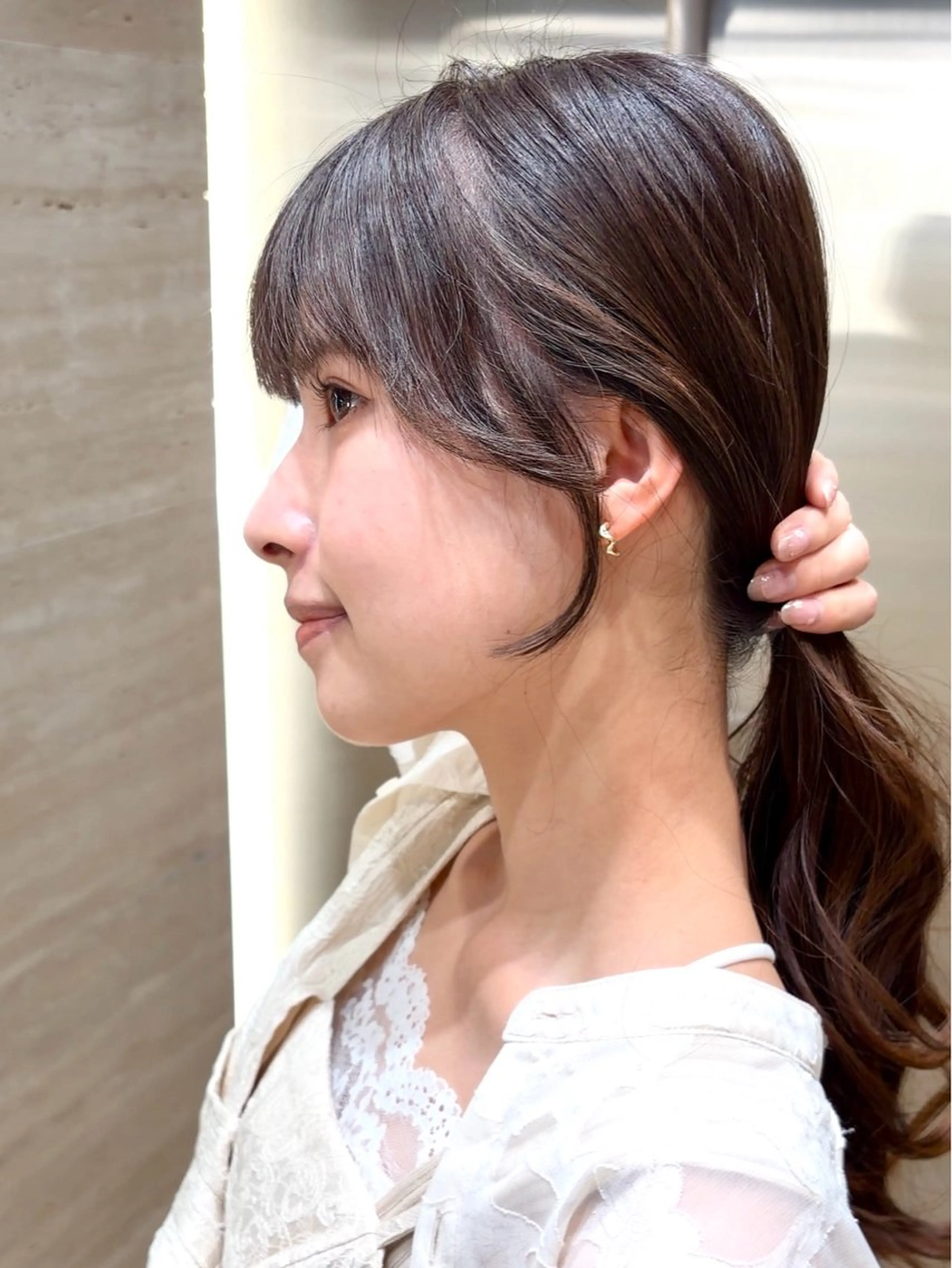 ミディアム カット 前髪・顔周りカット☆ あらいみゆのヘアスタイル