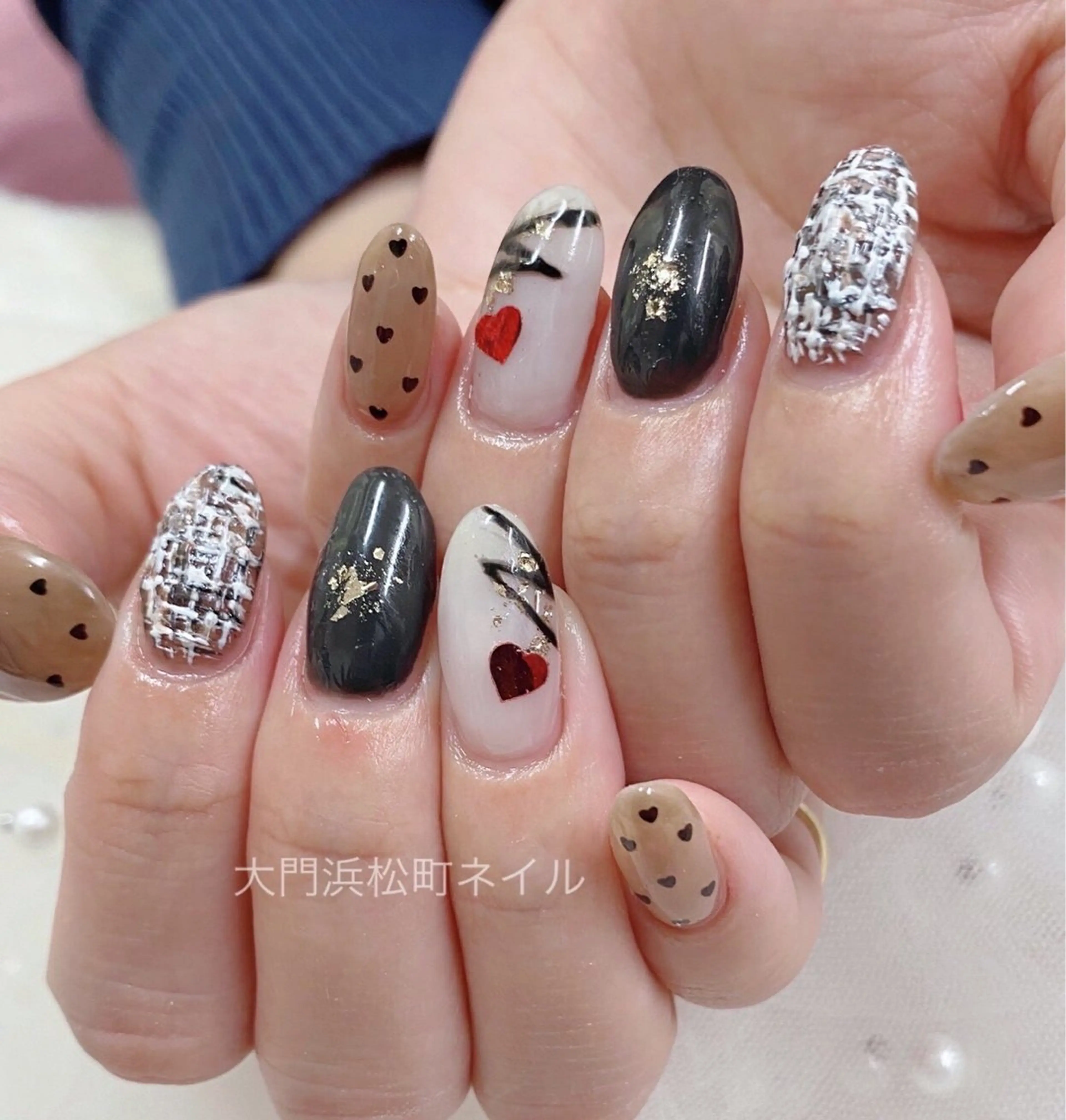 ネイル フレンチネイル ガラスフレンチ マグネットネイル ミラーネイル 持ち込み ハンドネイル ハンドケア 大門浜松町 ネイルのネイルデザイン