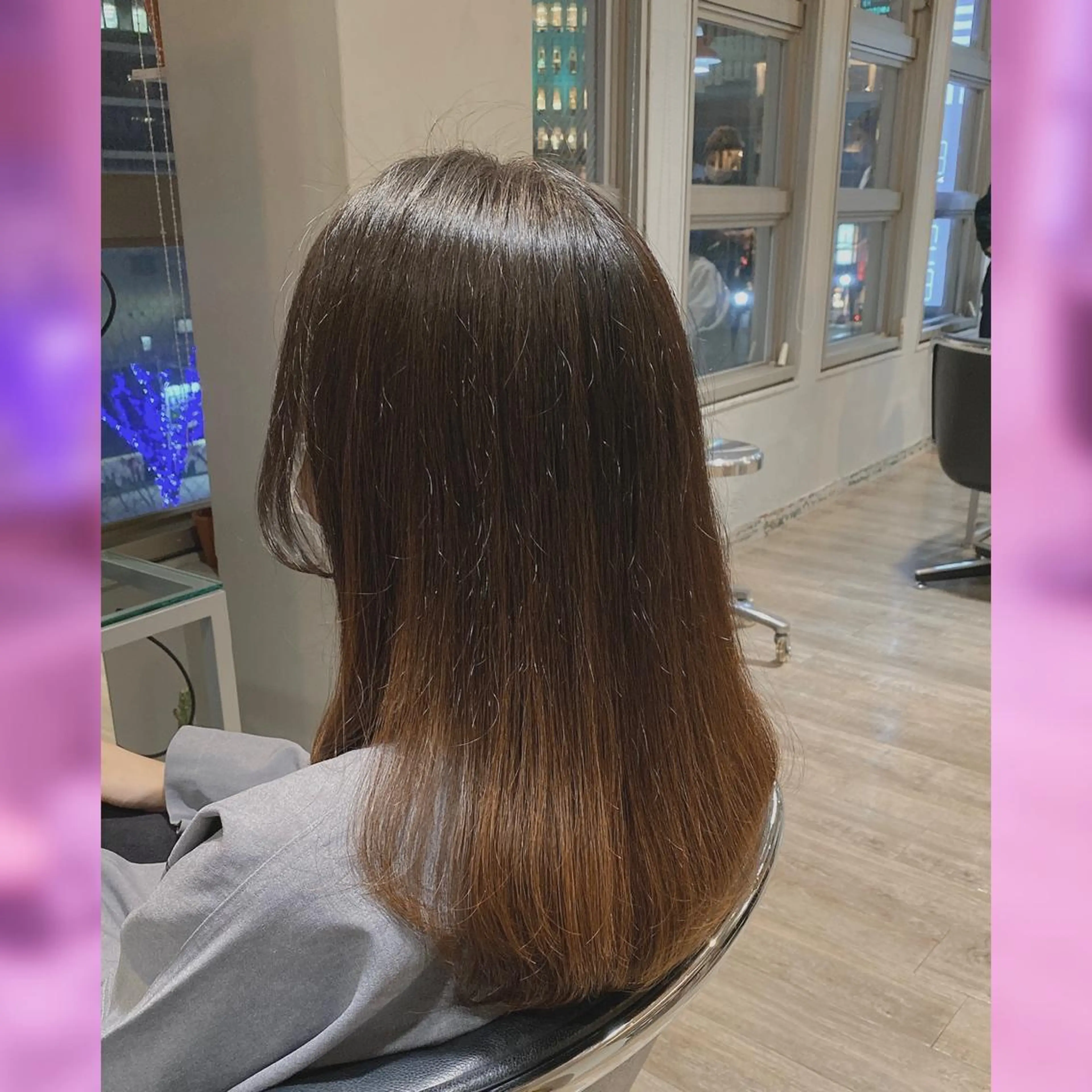 セミロング パーマ・レイヤー 髪質改善・TANIのヘアスタイル