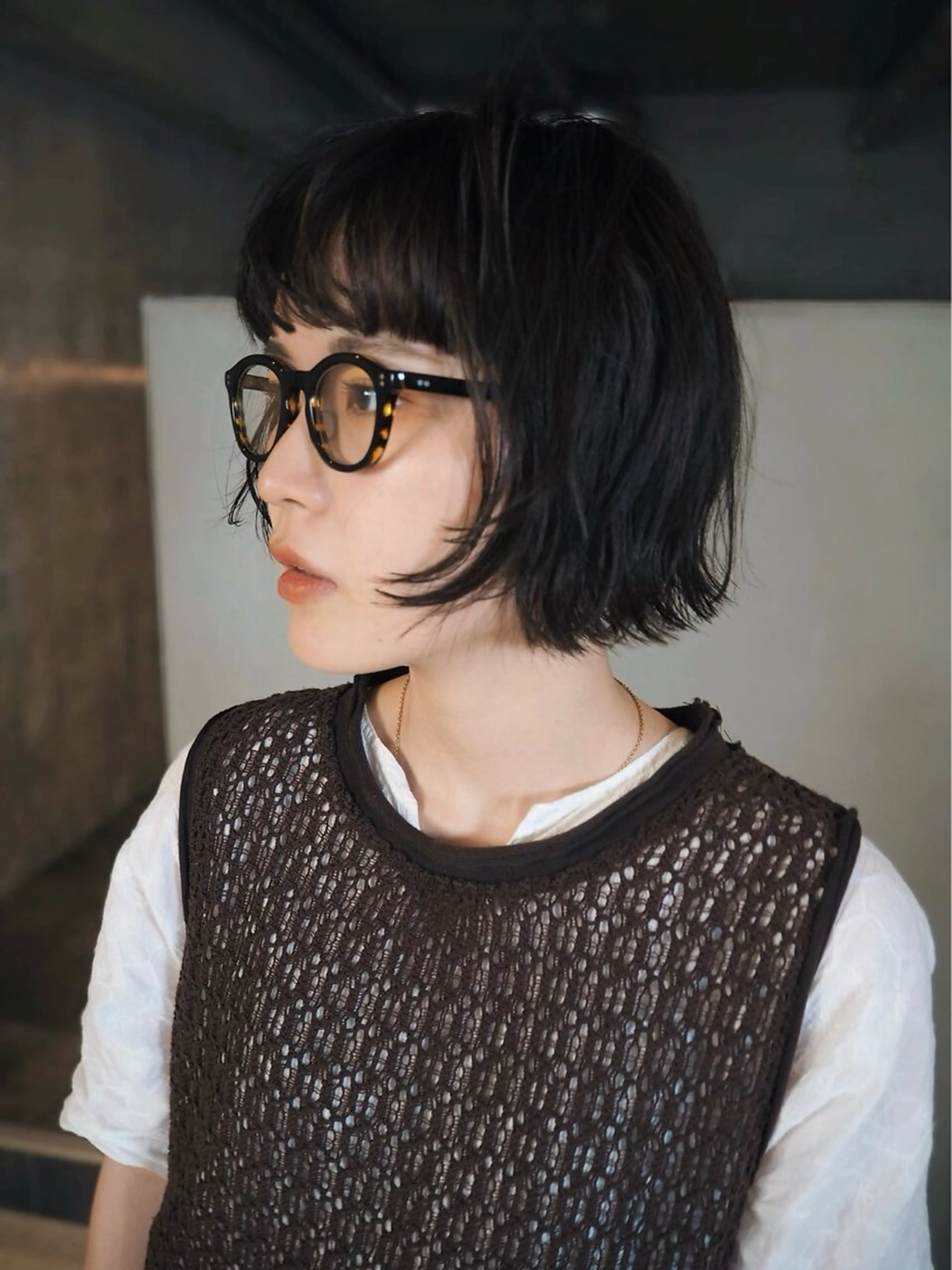 ミディアム カット トリートメント 小野 龍樹のヘアスタイル