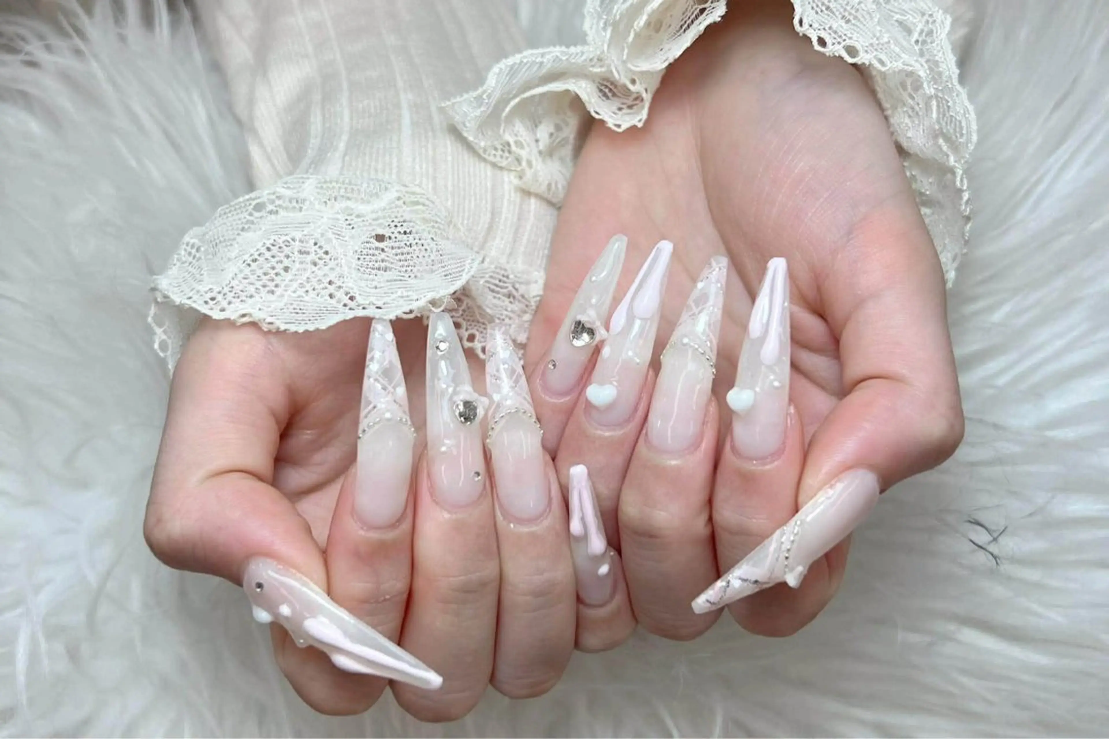 ネイル ハンドネイル ゴテゴテネイル JRのネイルデザイン