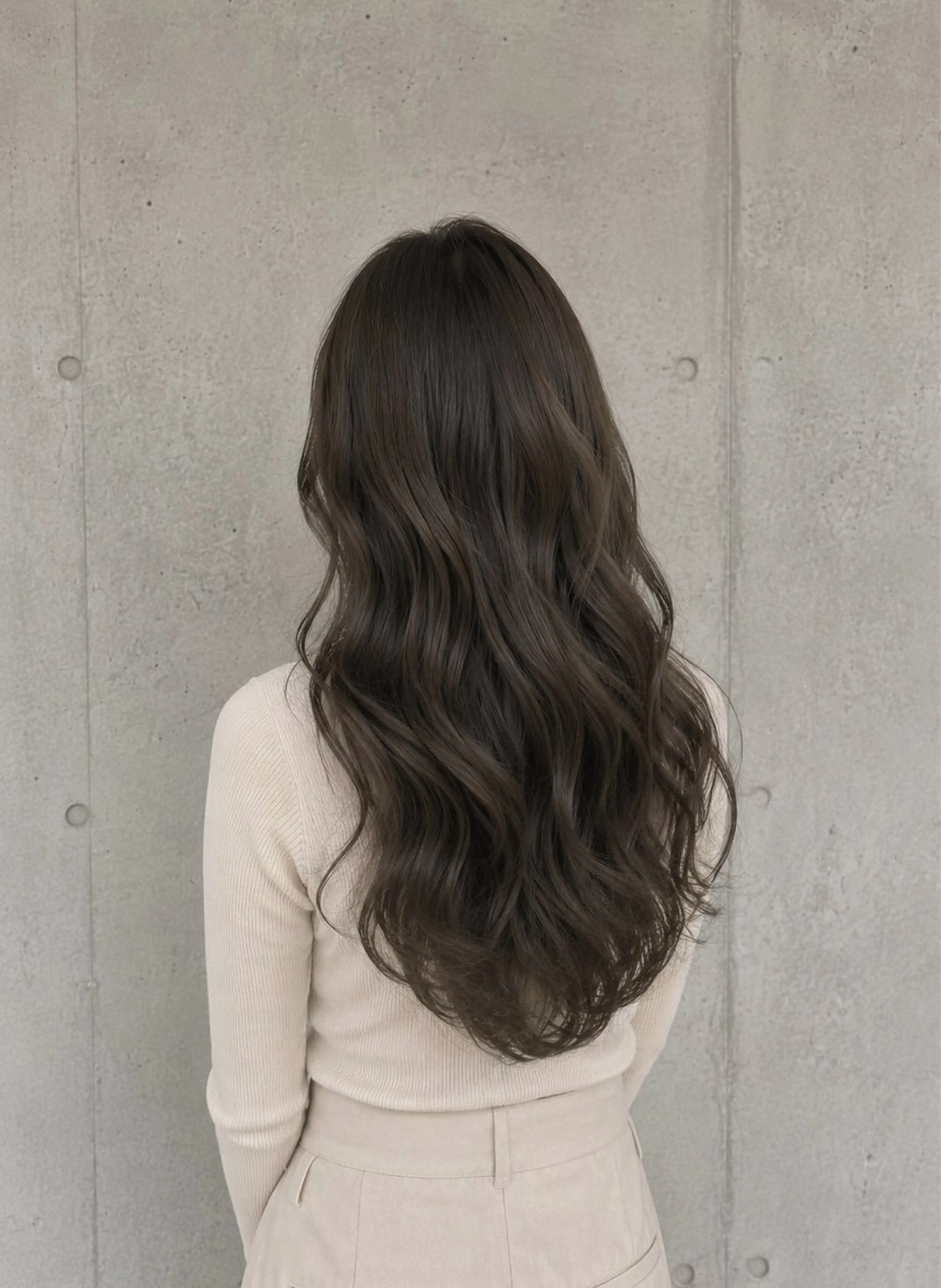 ロング カラー パーマ ヘアアレンジ メンズ メンズ韓国風 グレージュ オリーブグレージュ オリーブグレー 韓国風ヘア 🍀︎Reika 🍀のヘアスタイル
