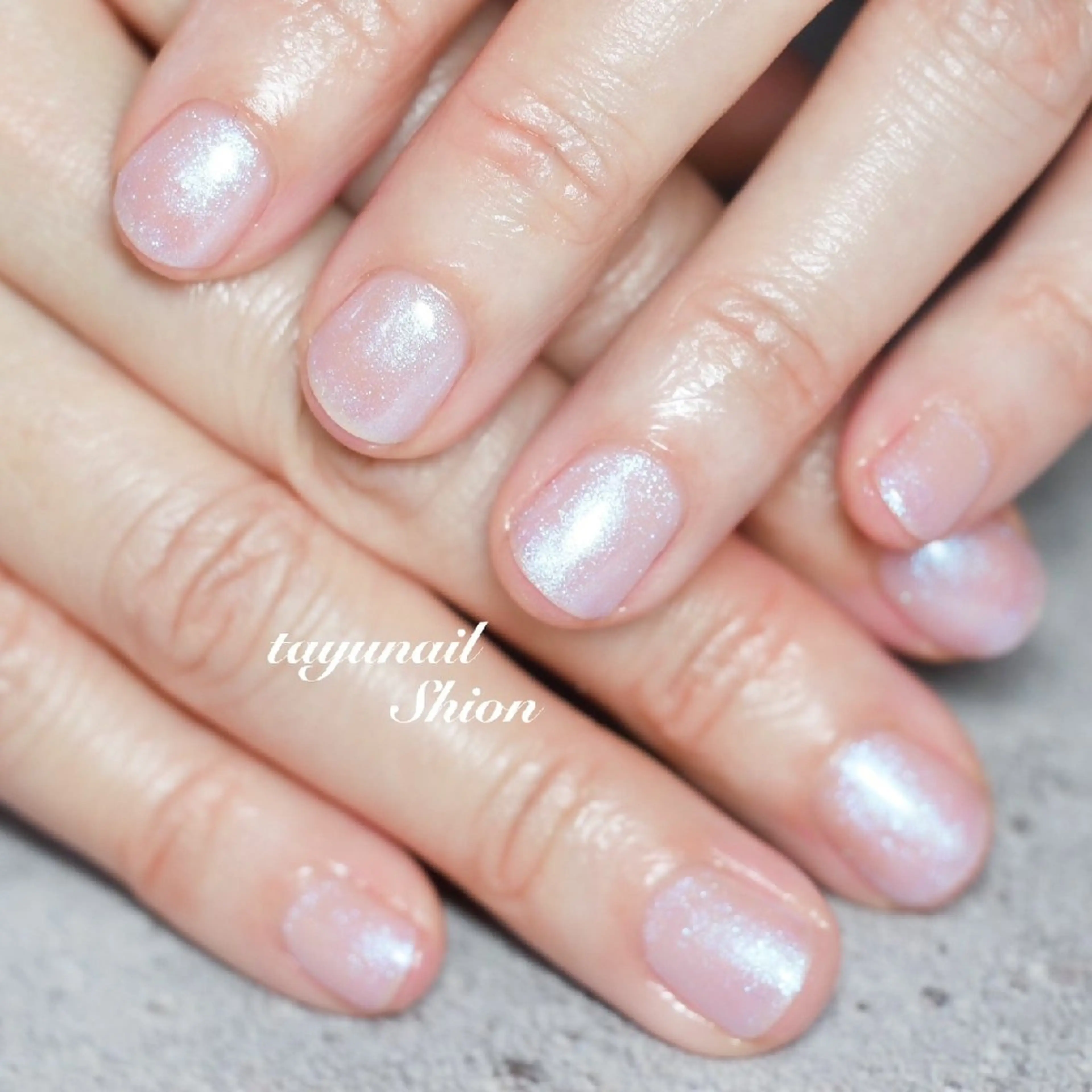 ネイル ジェルネイル ラメ(グリッター) ワンカラーネイル パラジェル ネイルサロン・ネイルスクール　たゆnail所属・ネイルサロン 【たゆnail】のネイルデザイン