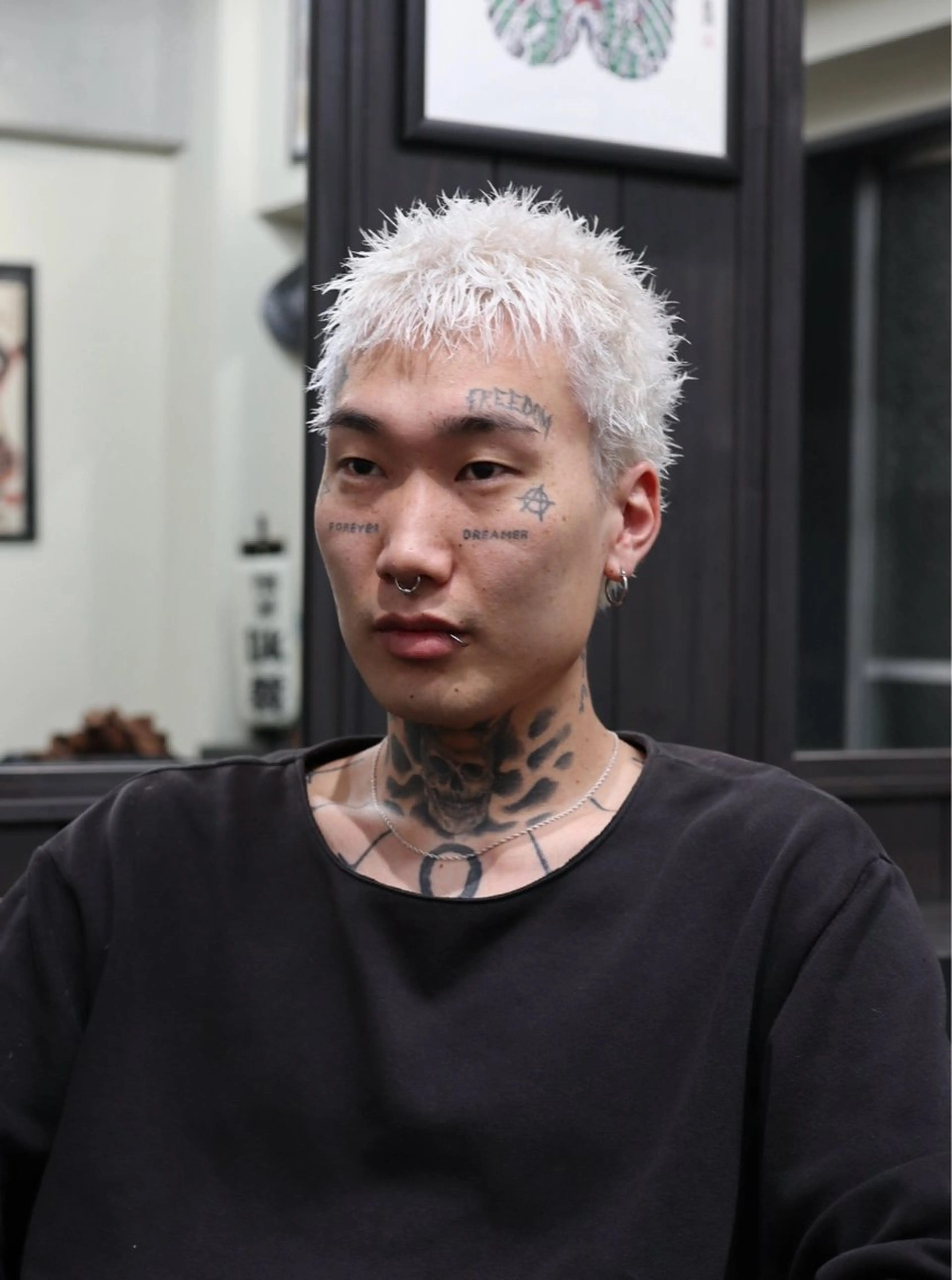 ショート カラー パーマ メンズ カット ヘアカラー パーマ 💈メンズ/パーマ 💈中目黒/谷のヘアスタイル