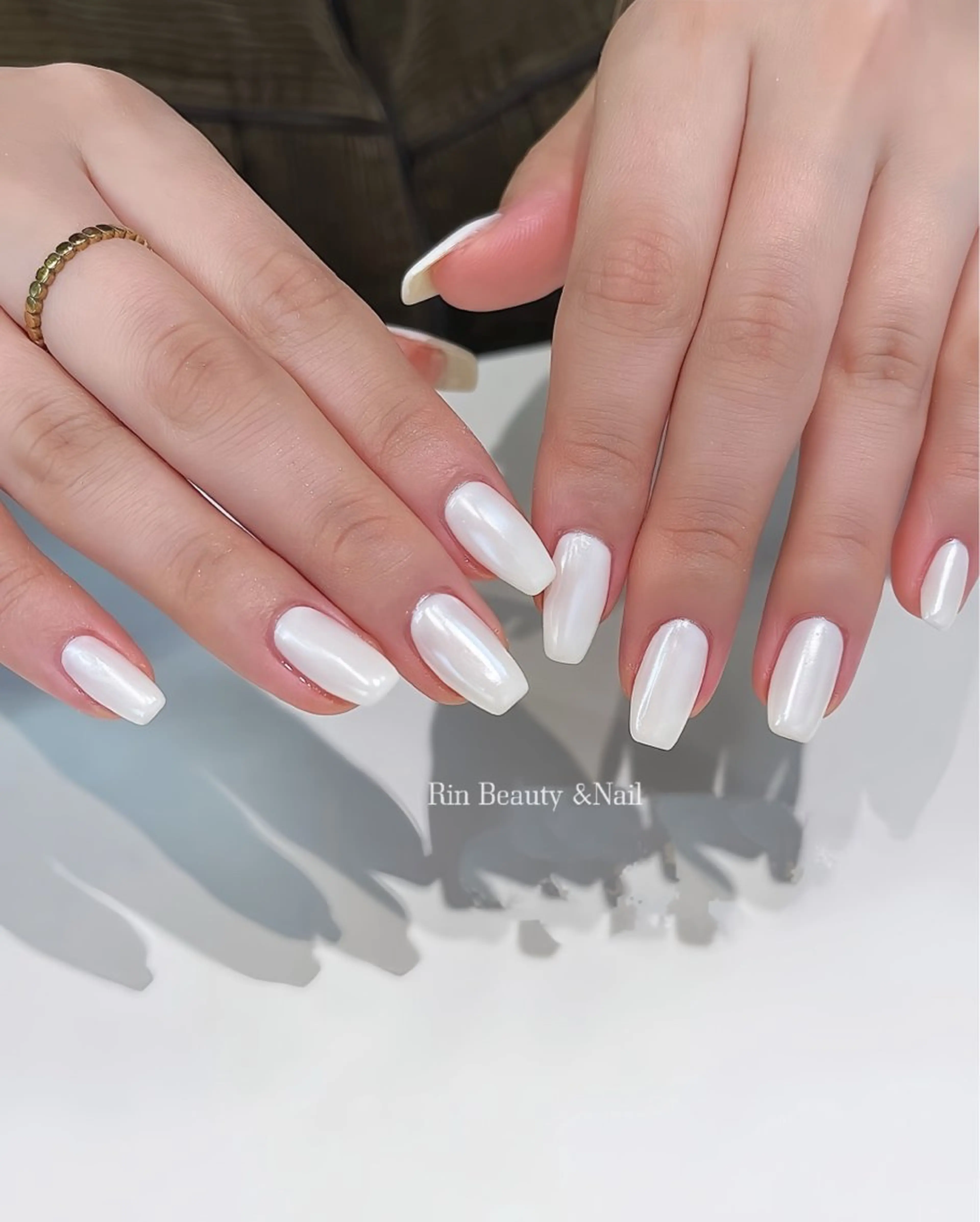 ネイル アートネイル フレンチネイル ジェルネイル 韓国ネイル ミラーネイル Rin Nail 新大久保店のネイルデザイン