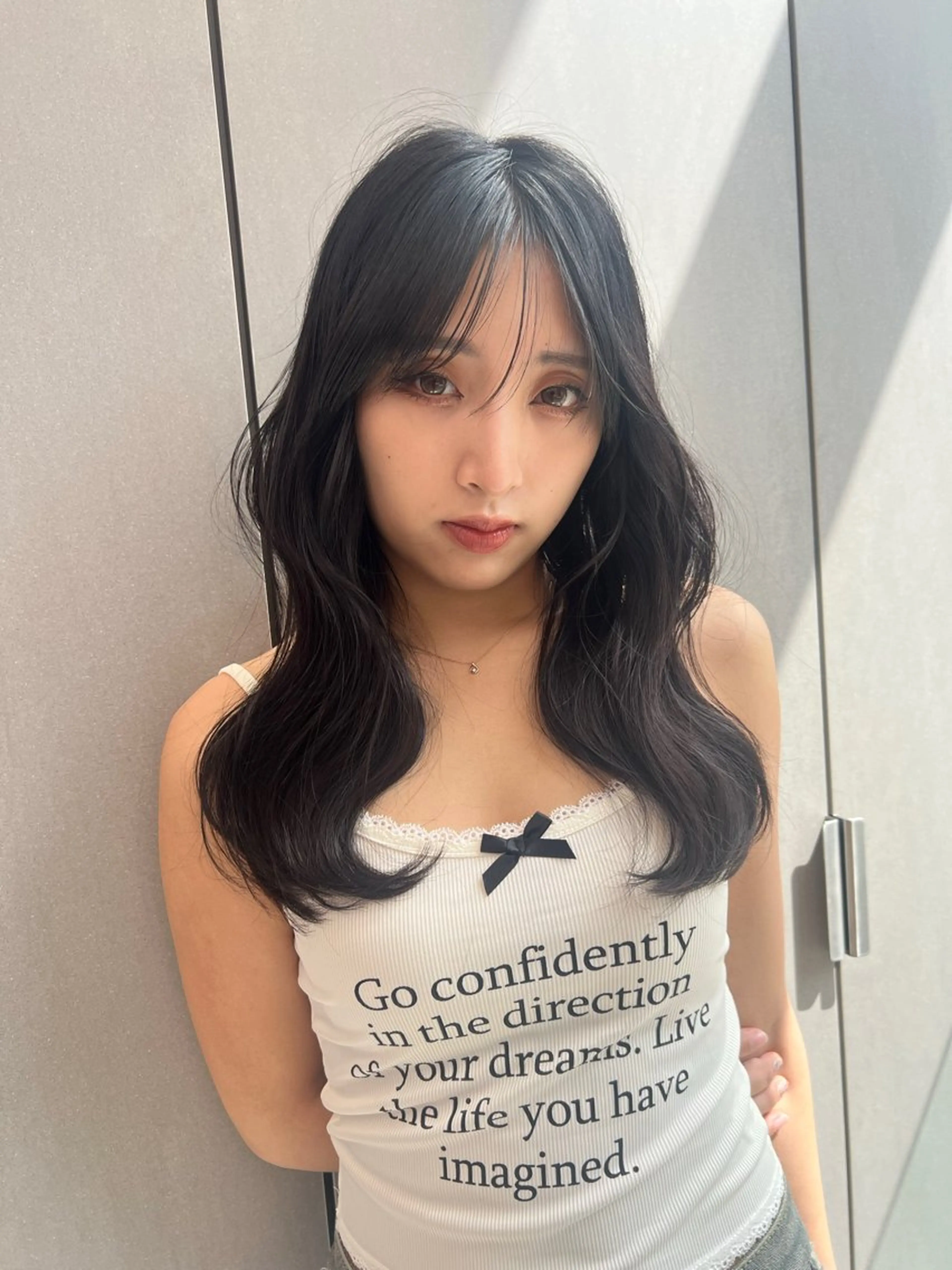 ミディアム 宮嶋 蓮のヘアスタイル