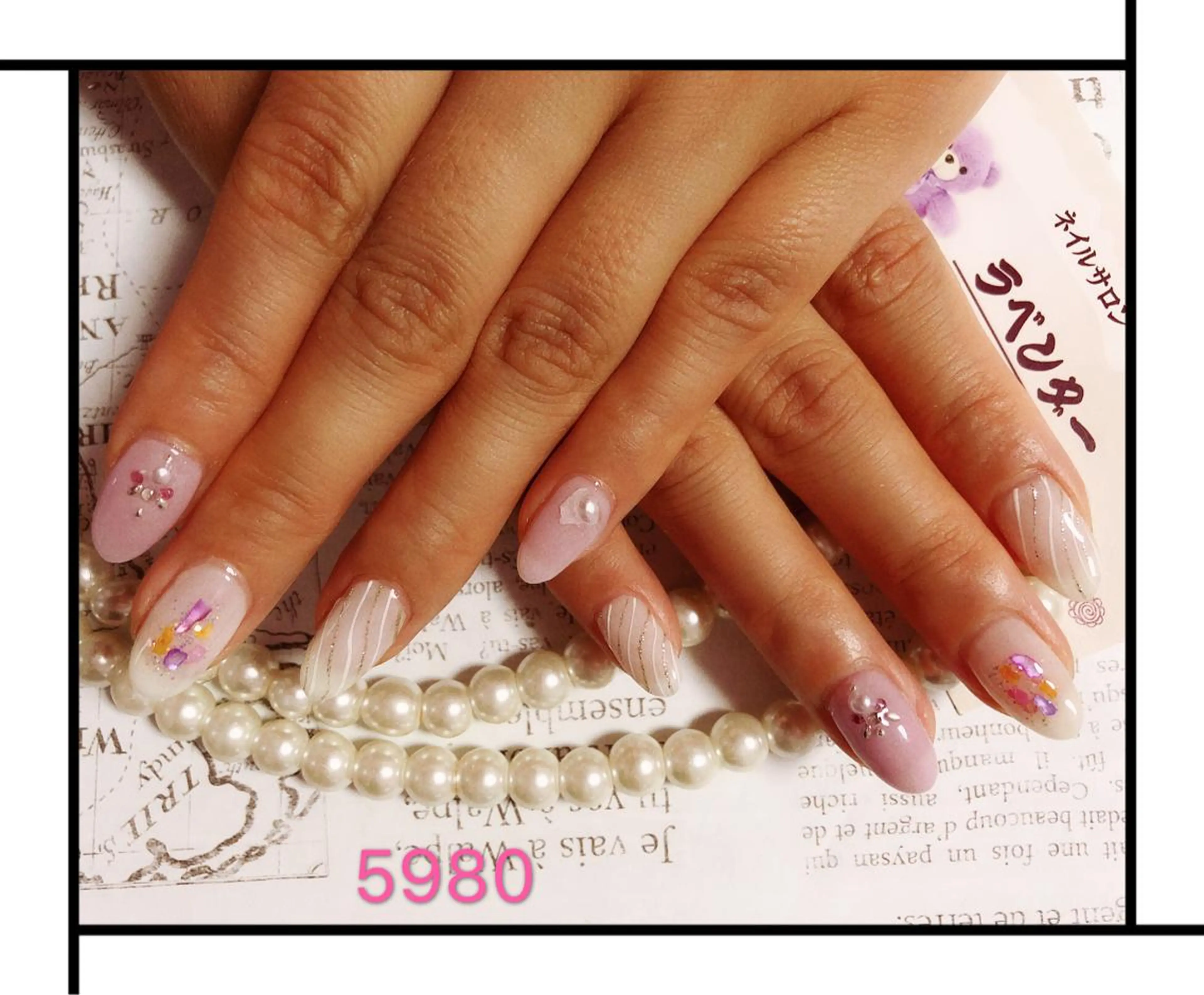 ネイル ラベンダー💖日暮里 ルル💖ネイルのネイルデザイン