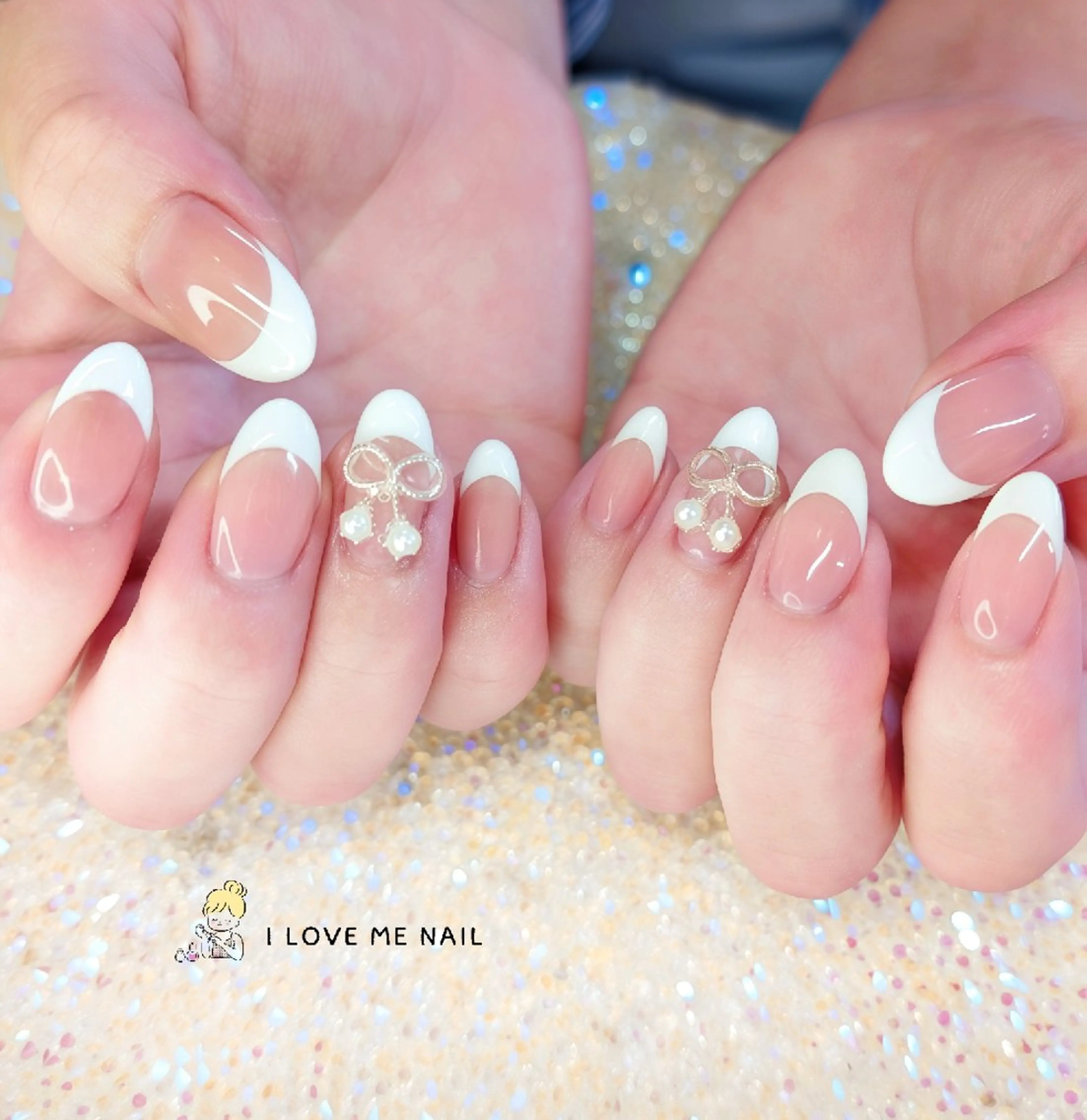 ネイル 長さ出し ハート 韓国ネイル マグネットネイル ニュアンスネイル ハンドネイル I LOVE ME NAIL.｡.:*♡のネイルデザイン