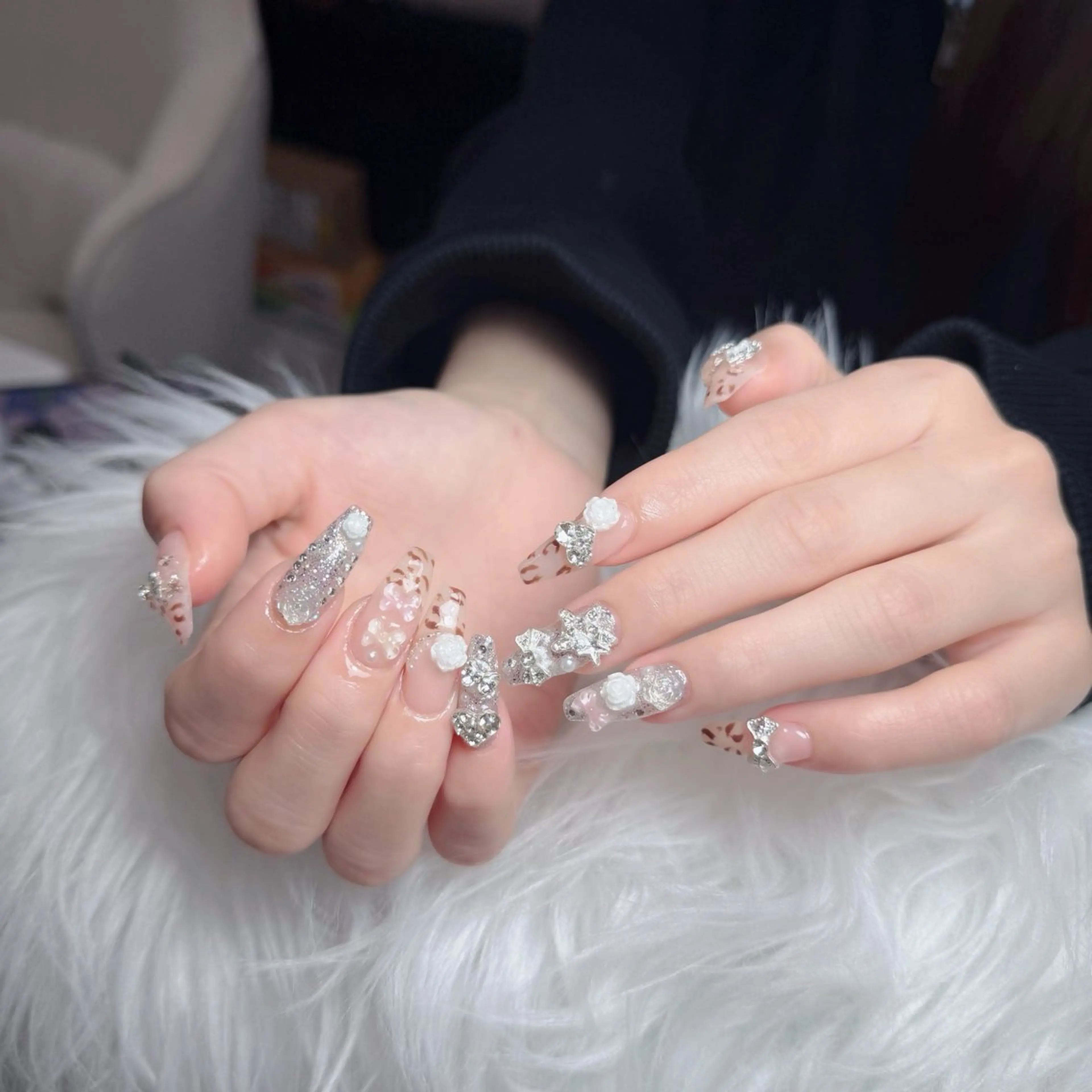 ネイル アートネイル フレンチネイル ジェルネイル 韓国ネイル マグネットネイル ハンドネイル Lenie Nail Okuboのネイルデザイン