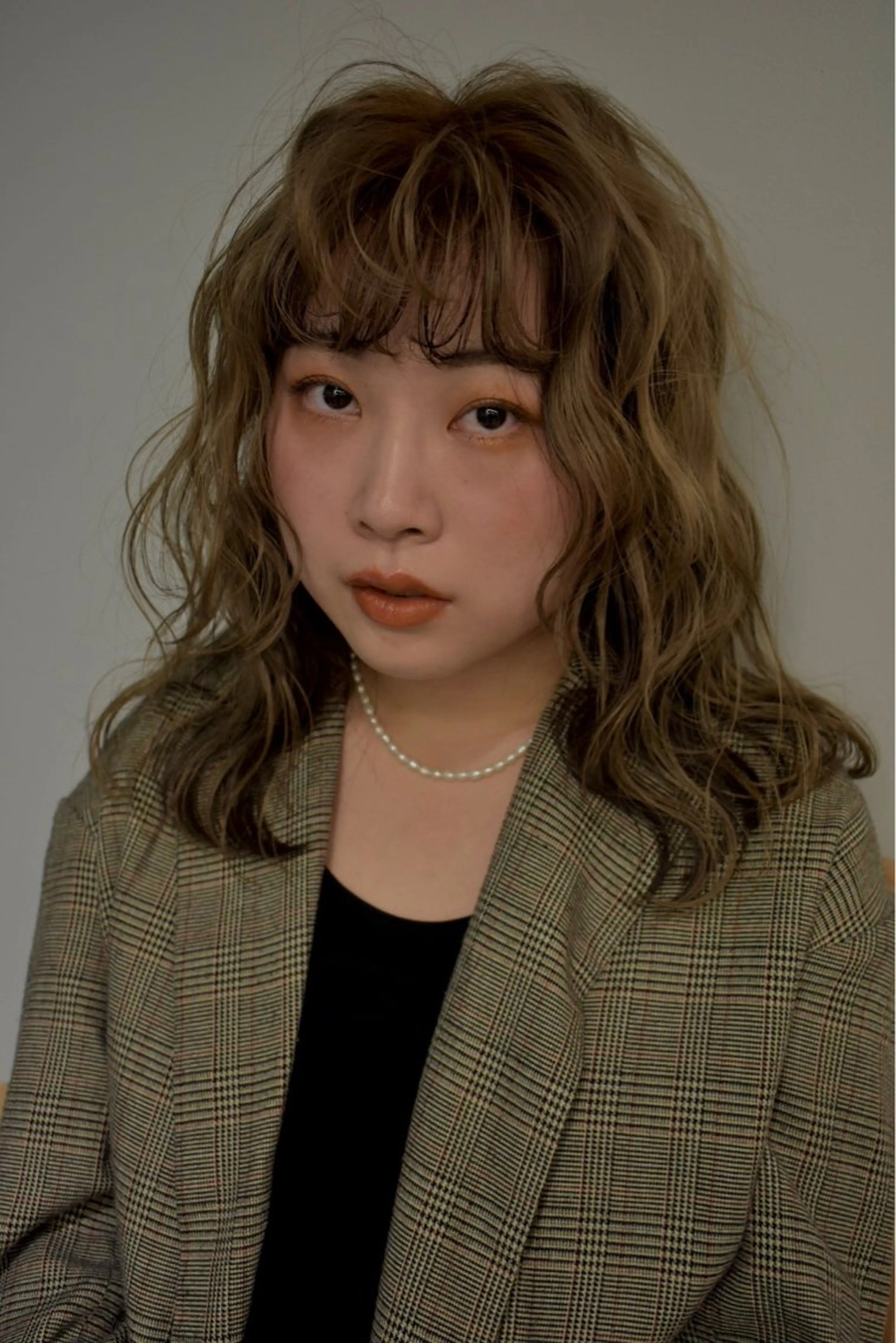 カラー ベージュカラー ブラウンカラー ココアブラウン ダブルカラー ハセガワ レナのヘアスタイル