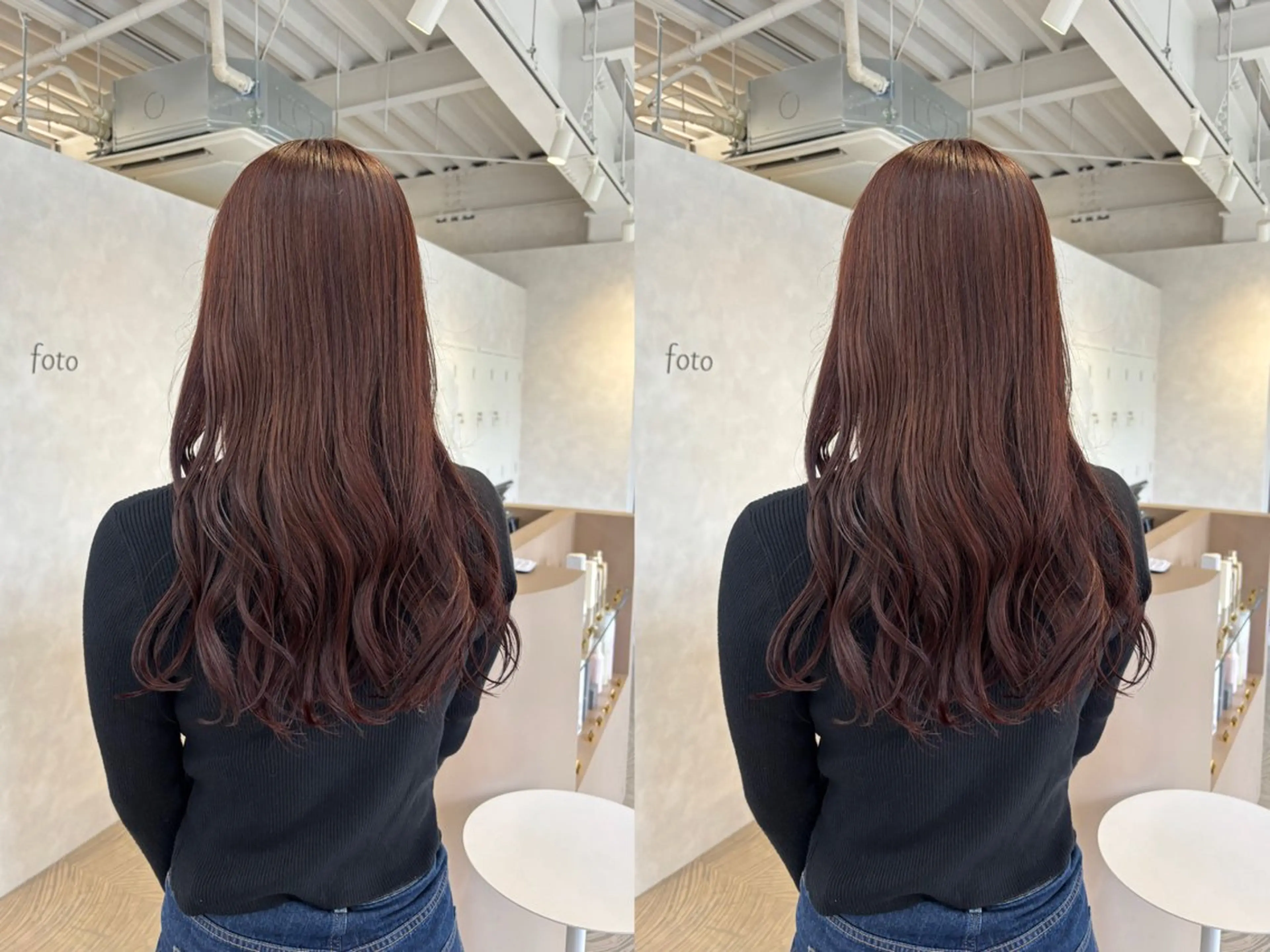 ロング カット ヘアカラー トリートメント yoshino /ナチュラル縮毛のヘアスタイル