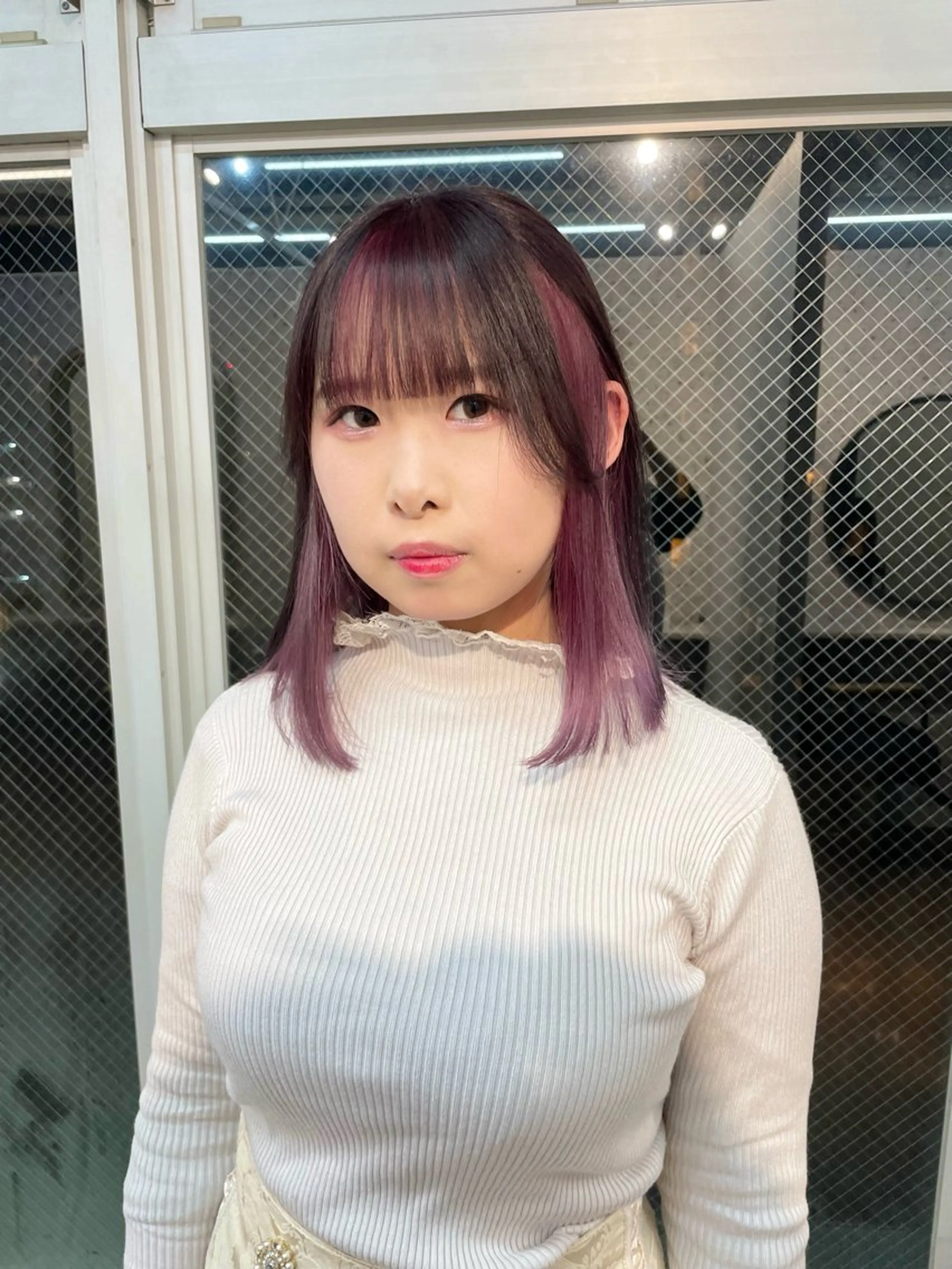 セミロング カラー ピンクカラー ヘアカラー lani hair salon所属・SHOTO ハイトー ン/ブロンドカラーのヘアスタイル