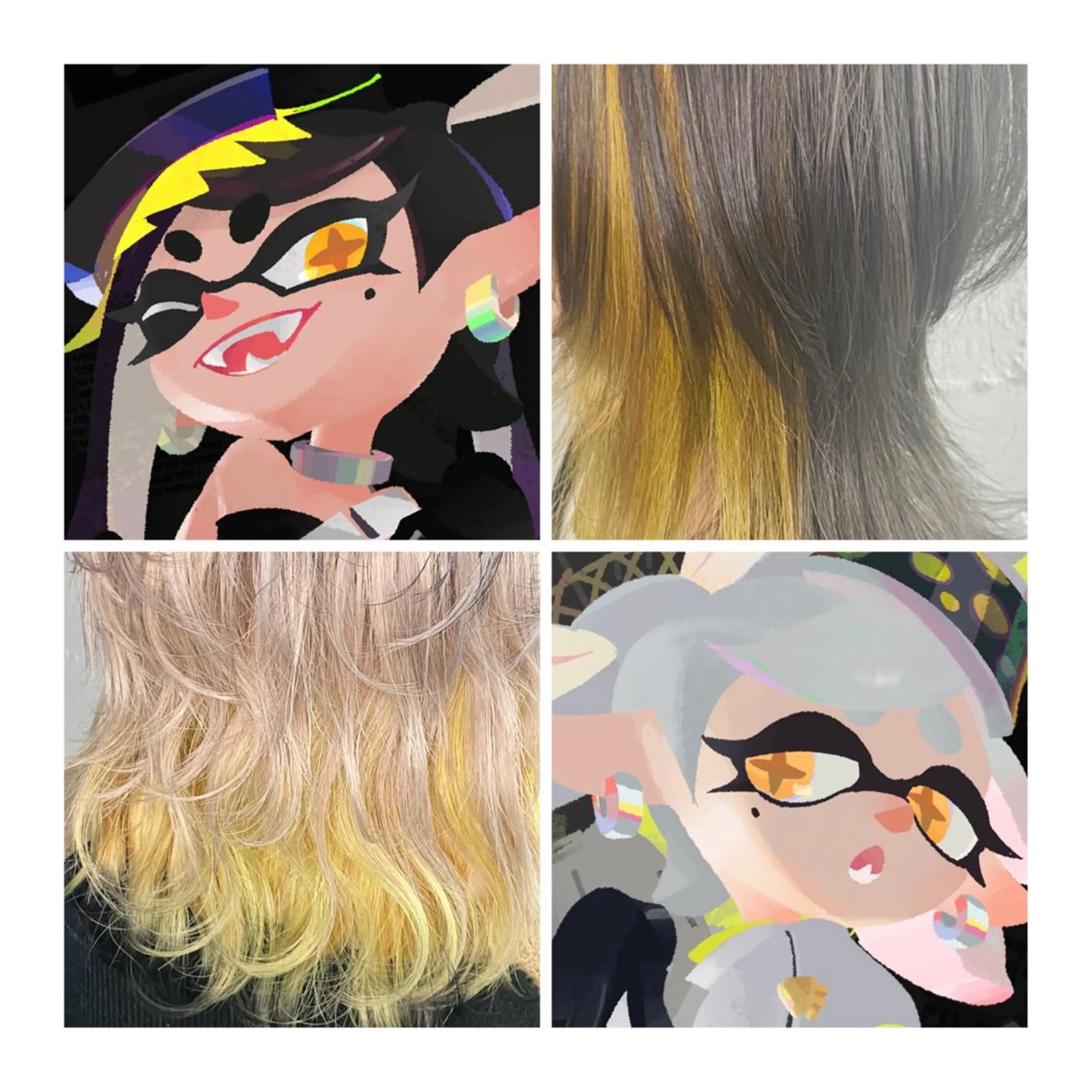 ミディアム カラー TSUNO🦖 派手髪/オタク美容師のヘアスタイル