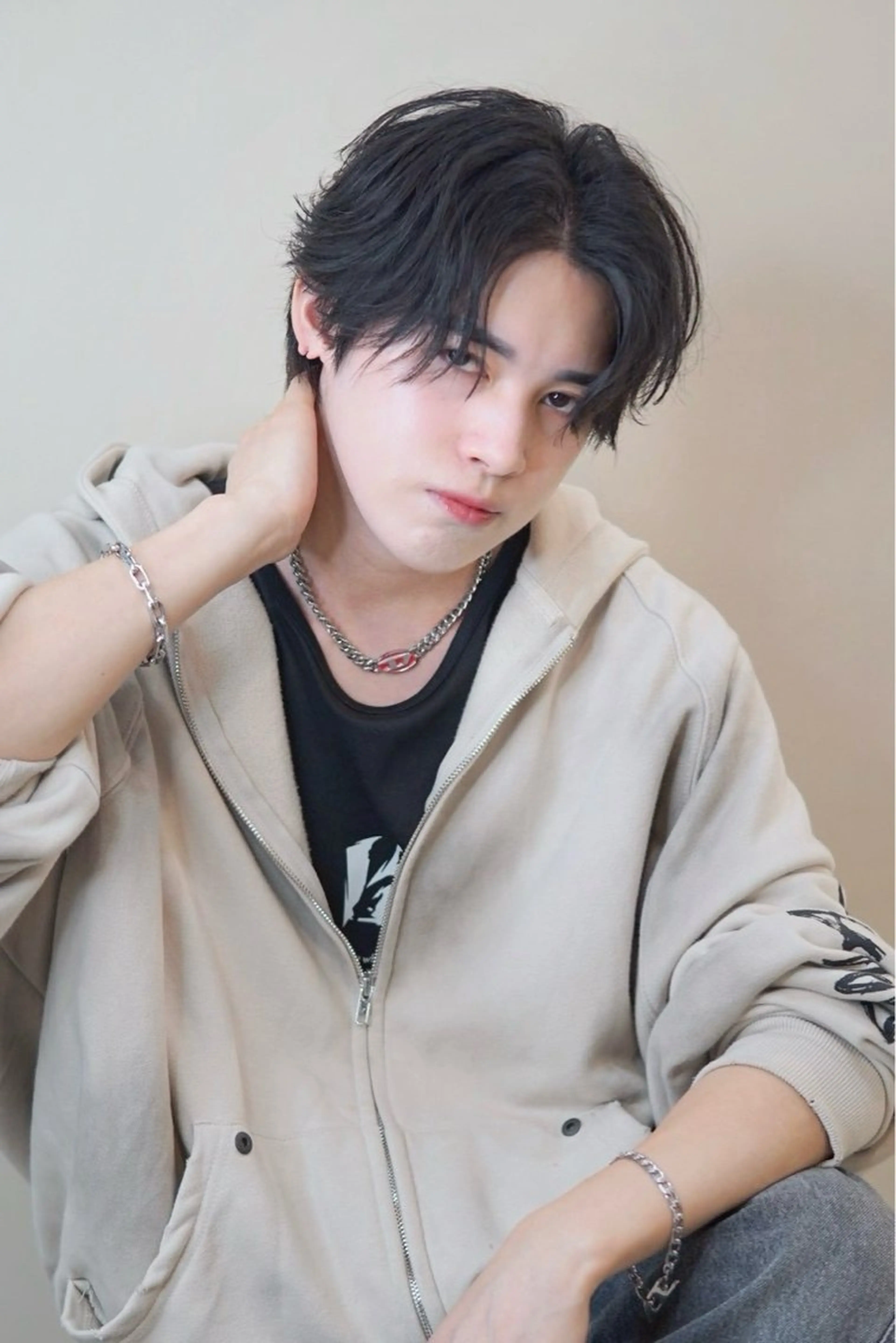 ショート カット パーマ ヘアセット 佐藤景流/髪質改善/ 艶髪/メンズのヘアスタイル