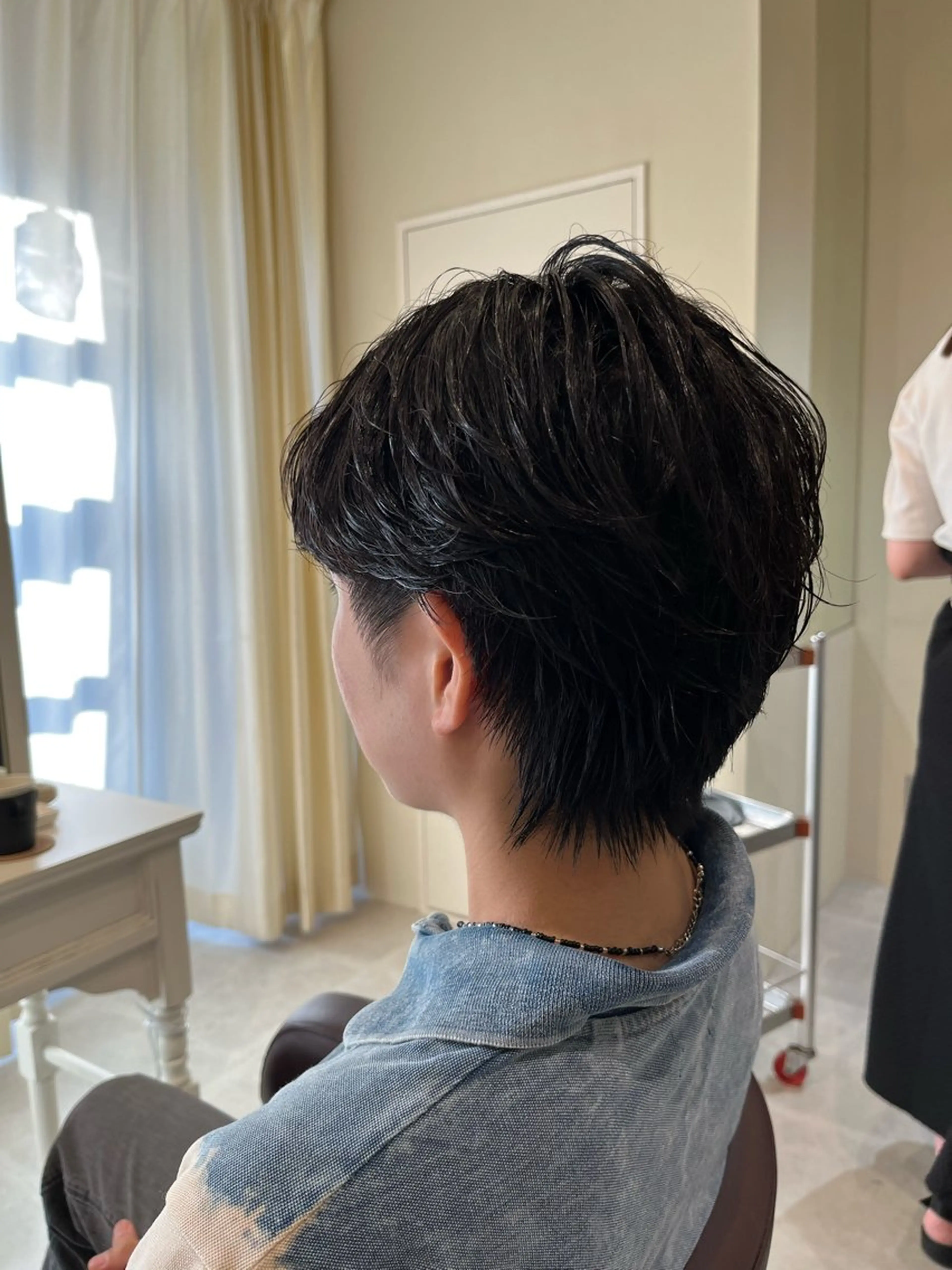 ショート パーマ 韓国風ヘア ウルフカット FIX店長/名駅/ 国際センター/パーマのヘアスタイル