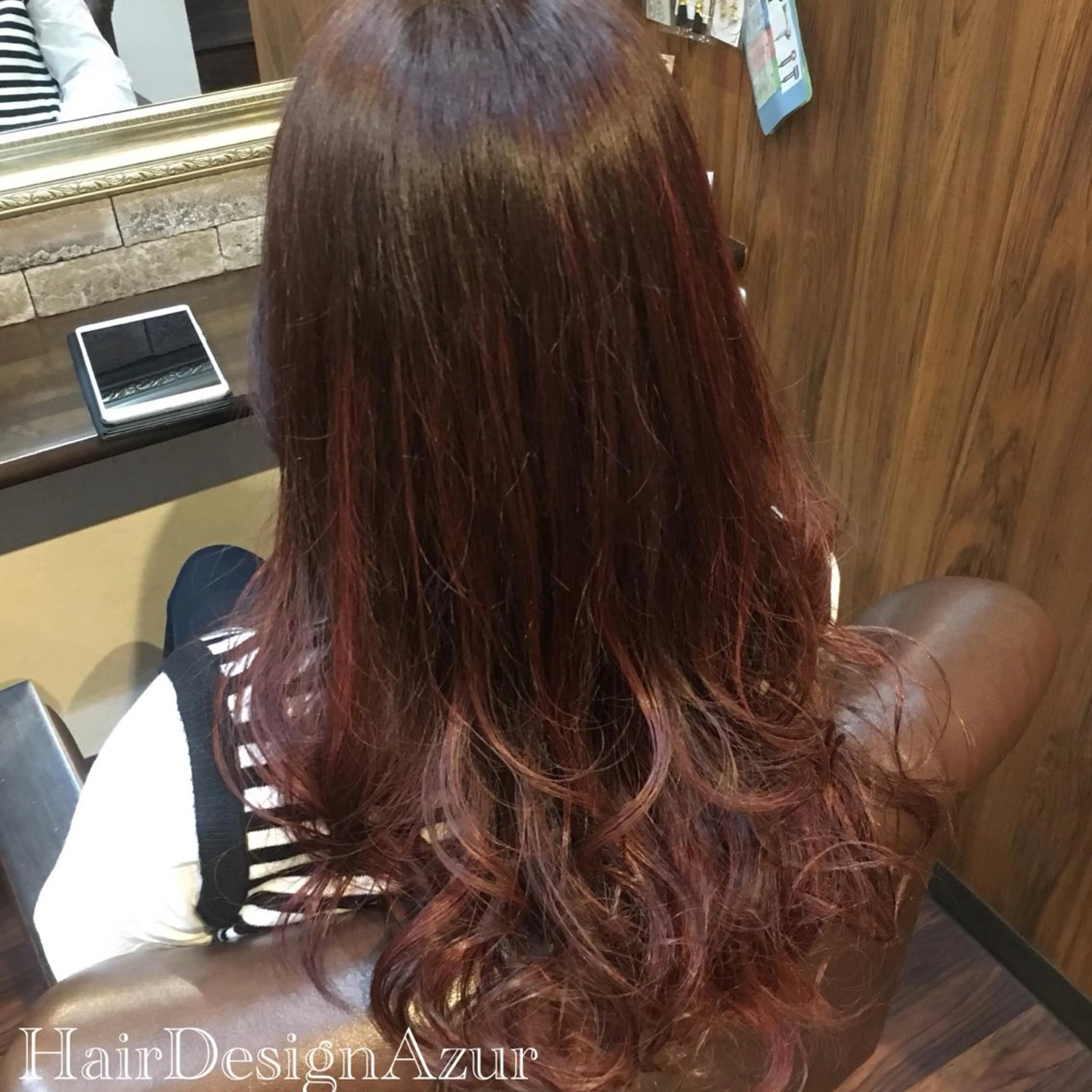 ロング カラー HairDesign Azurのヘアスタイル