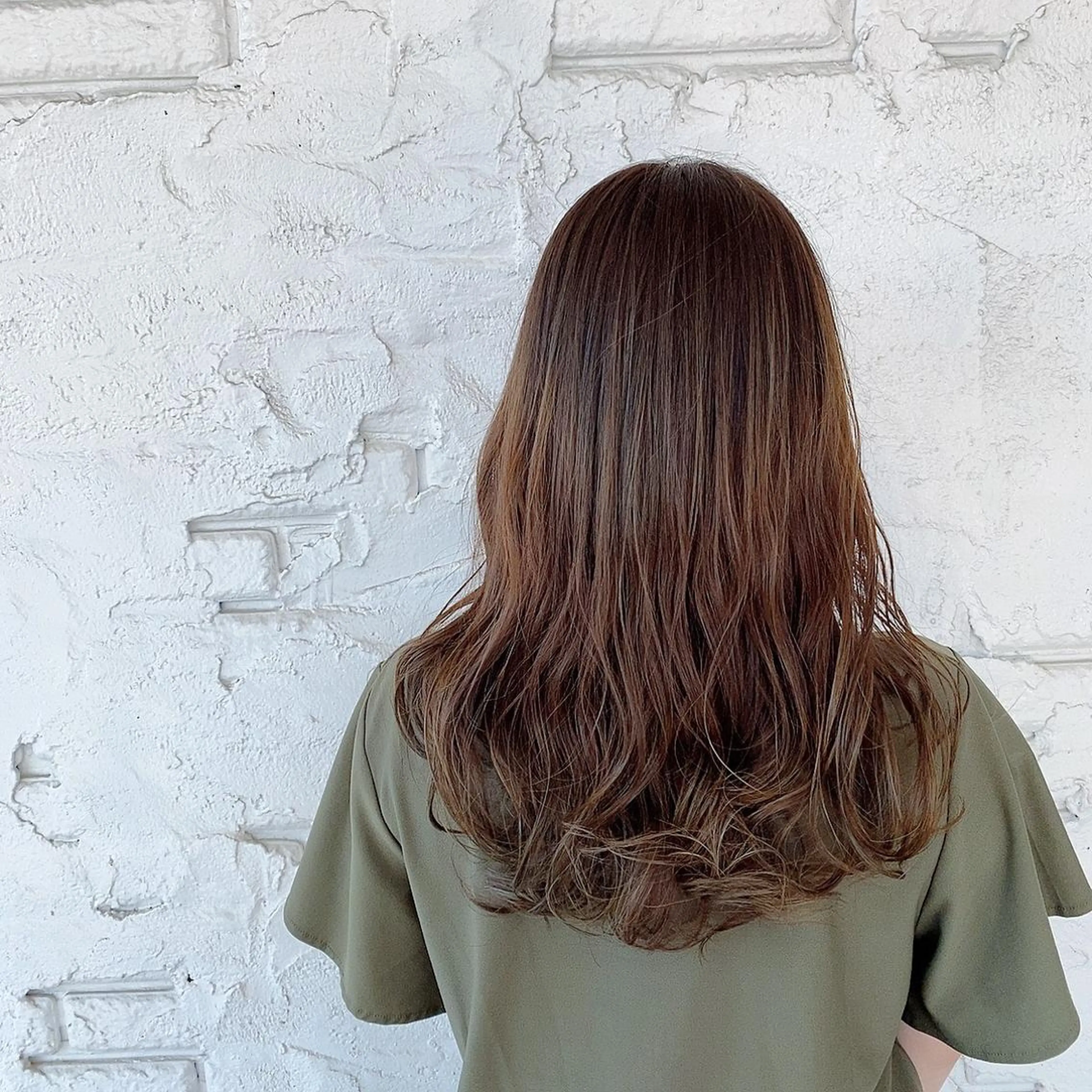 セミロング カラー カット ヘアカラー トリートメント 【髪質改善】 夏目結以のヘアスタイル