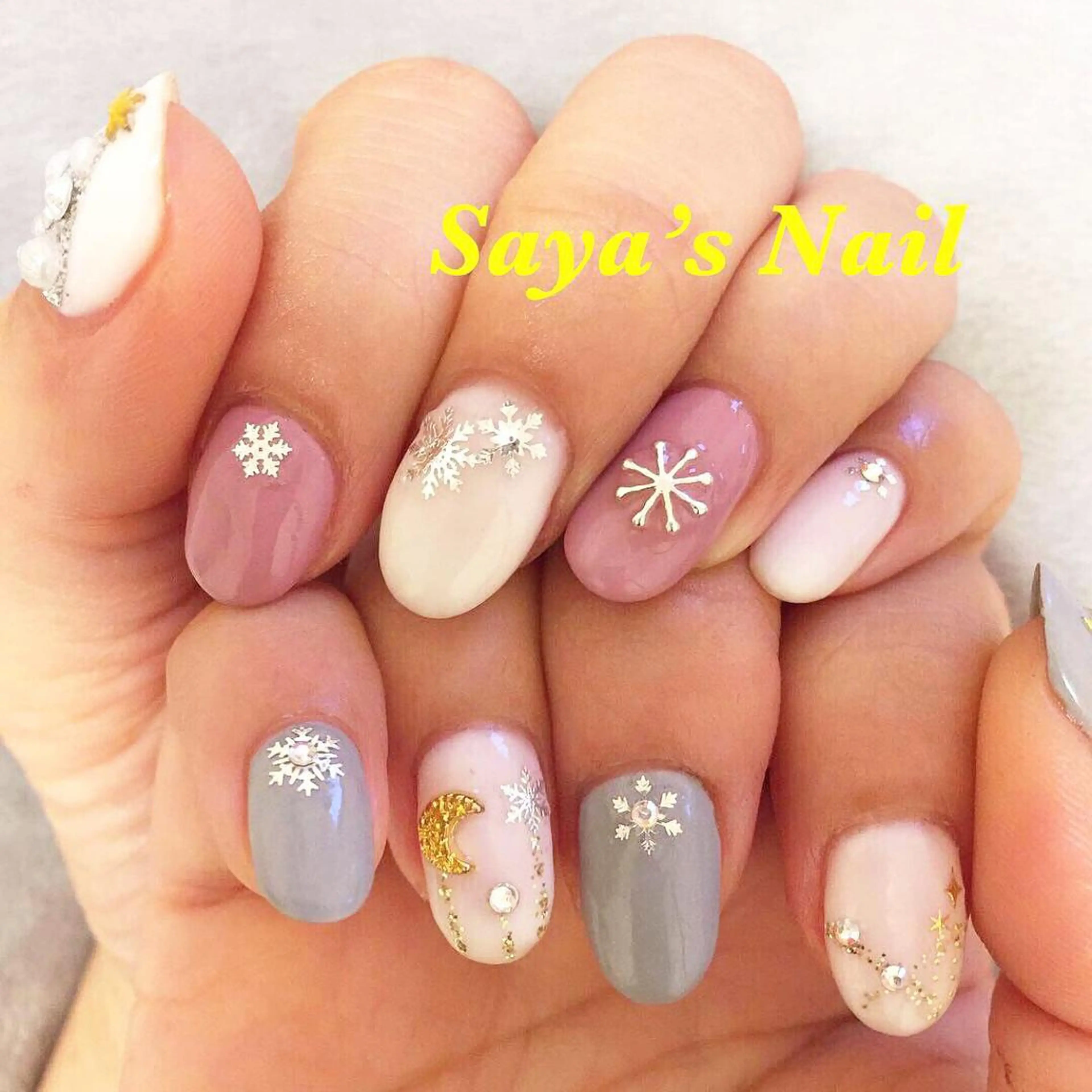 ネイル 冬ネイル クリスマス SantéNail SAYAKAのネイルデザイン