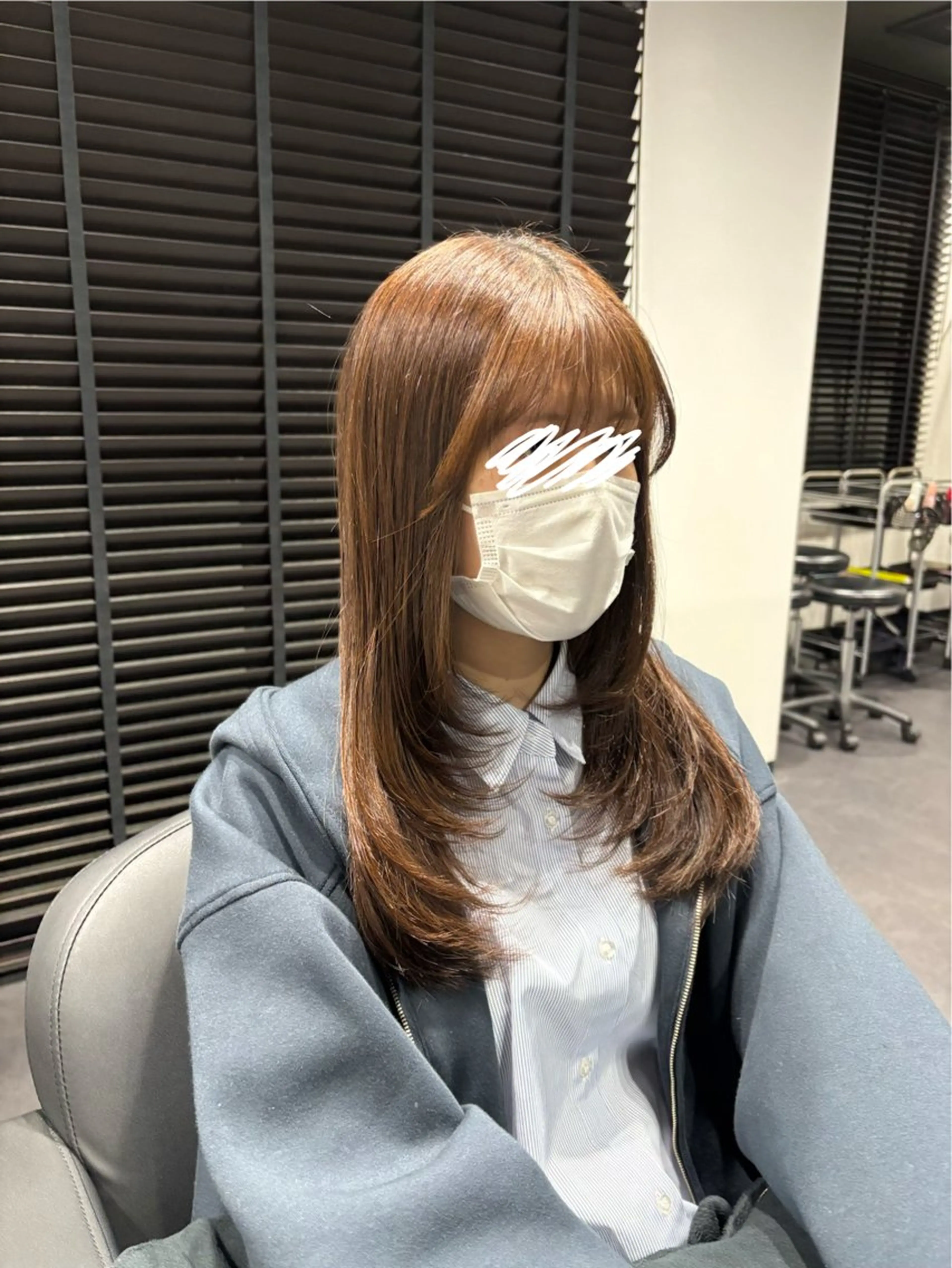 ロング 福島 菜摘のヘアスタイル