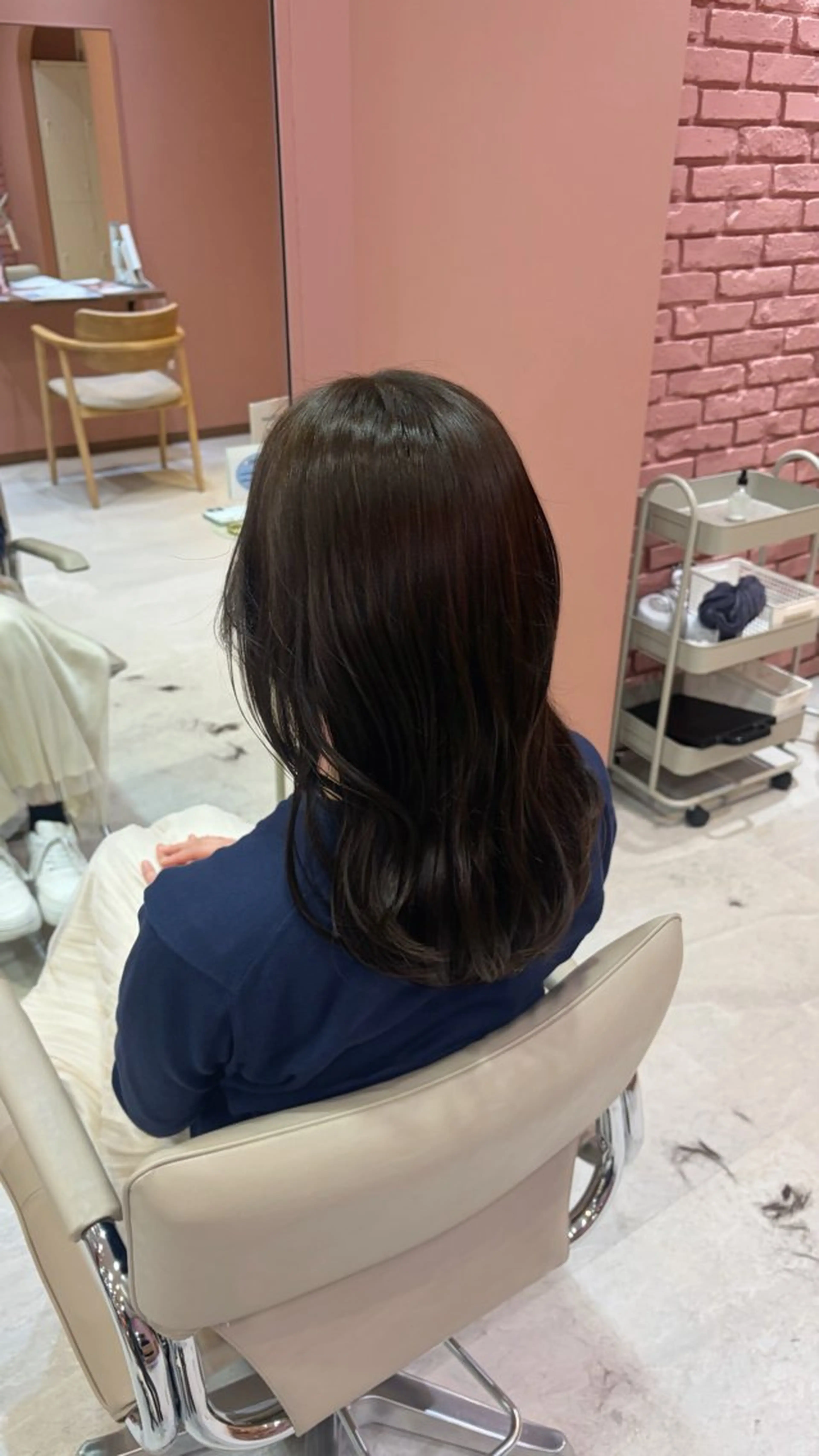 ミディアム カラー カット ヘアカラー 聖菜/ hina /レイヤー/艶カラーのヘアスタイル