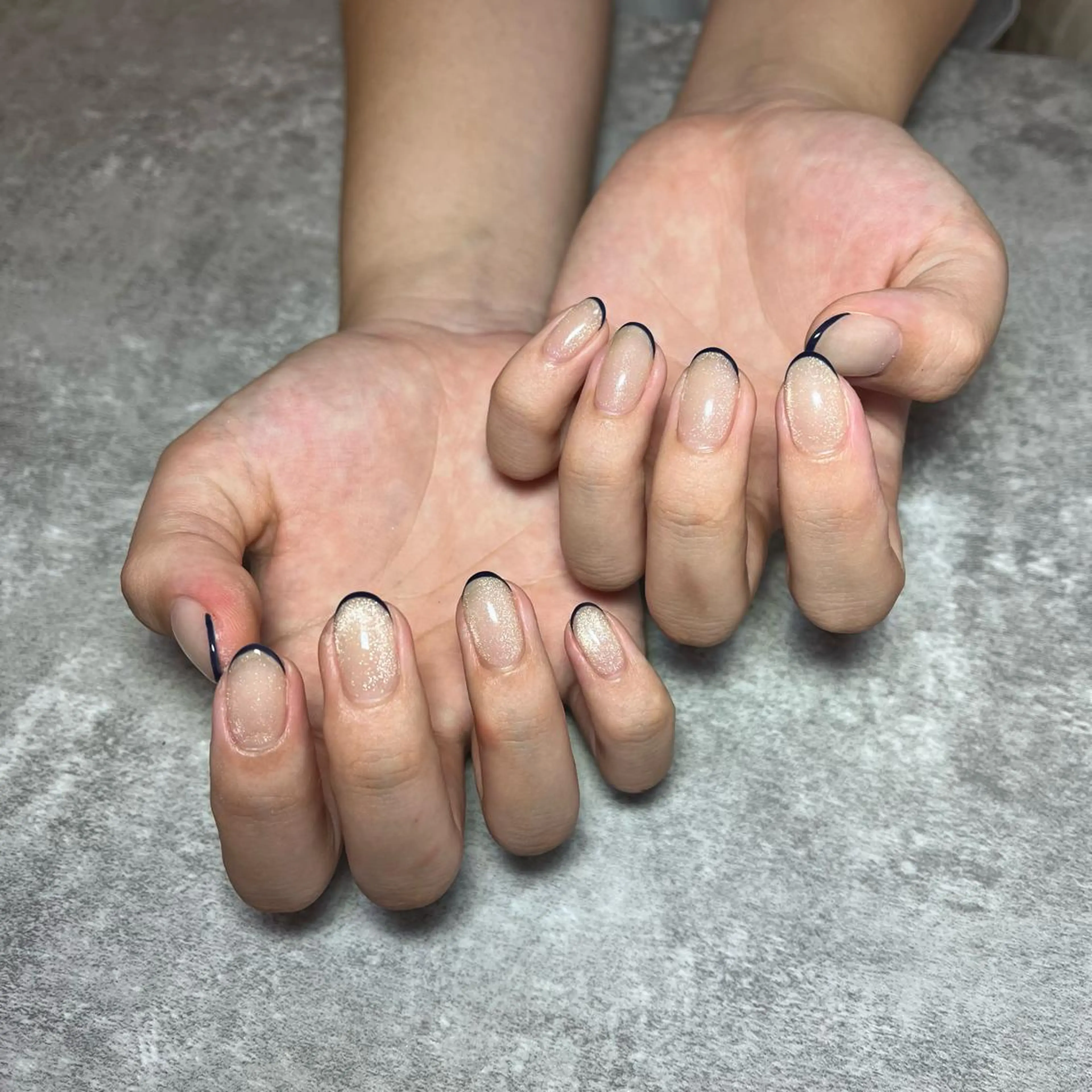 ネイル フレンチネイル マグネットネイル nailroom Lumionのネイルデザイン