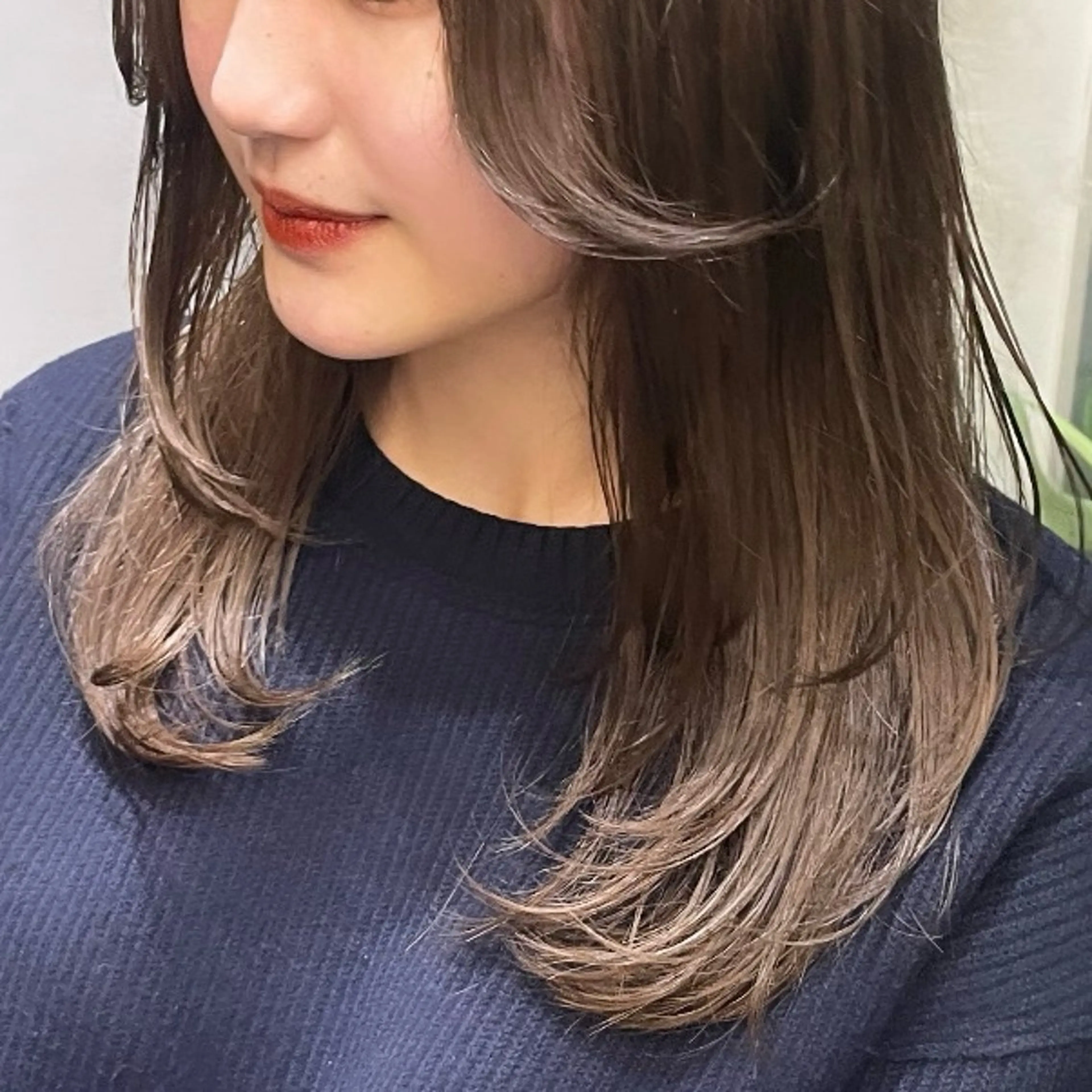 セミロング カラー ブラウンカラー 透明感カラー レイヤーカット カット ヘアカラー Rui/透明感カラー 暖色/レイヤーカットのヘアスタイル