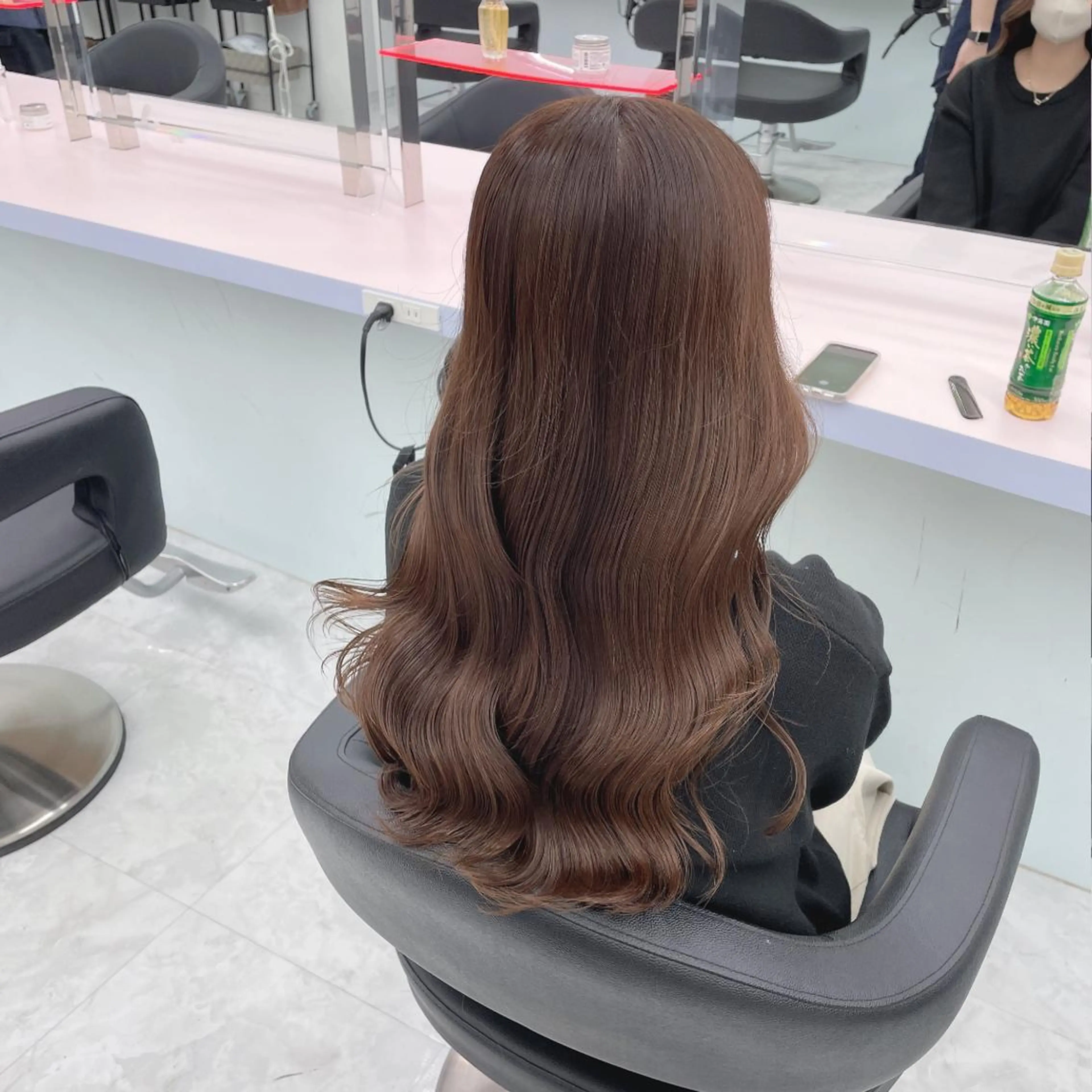 ロング ピンクラベンダー 髪質改善 ヨシンモリ 韓国風ヘア 韓国ヘア指名率 No. 1小堀京介のヘアスタイル