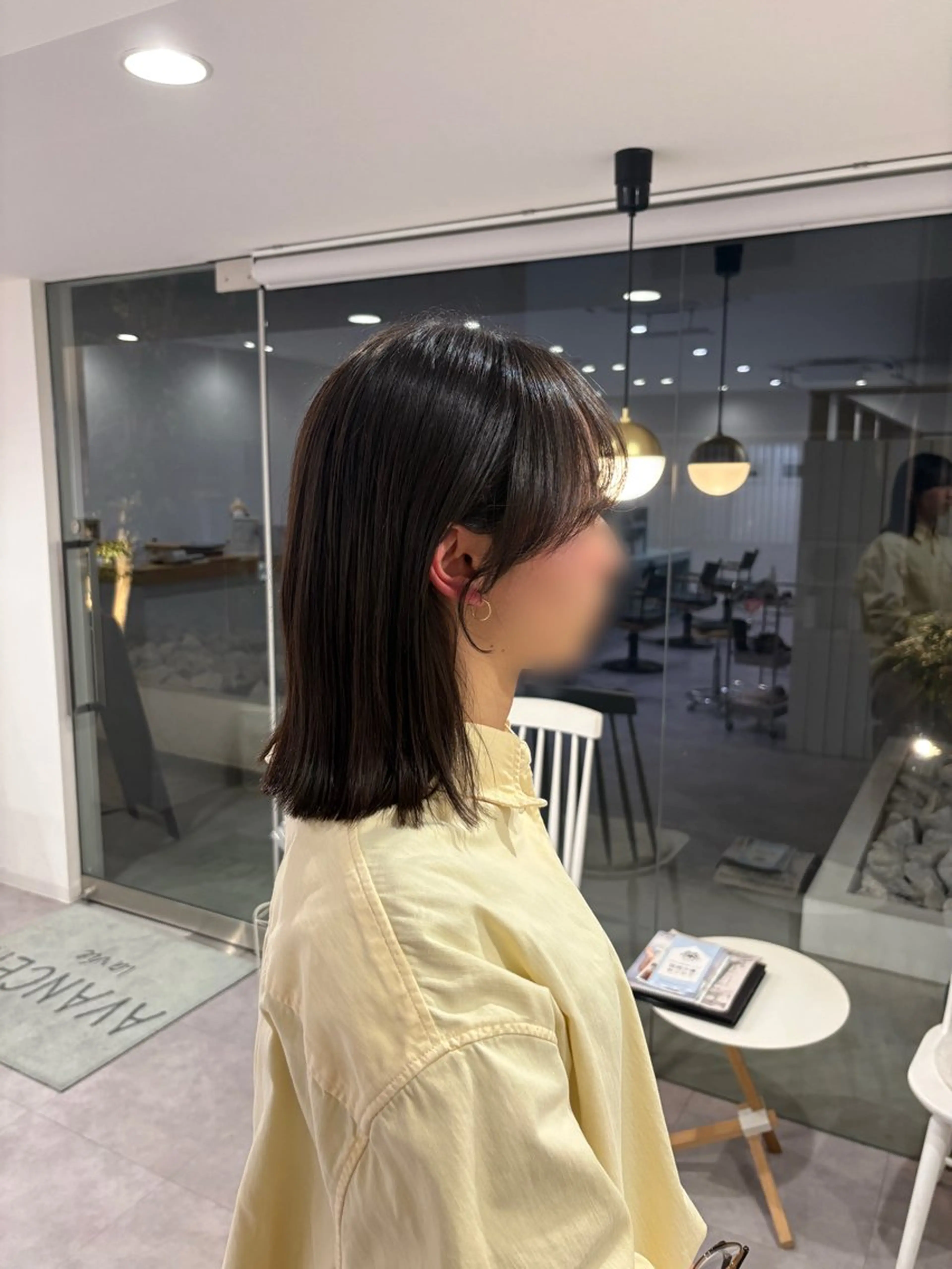 ミディアム 新井 美優のヘアスタイル