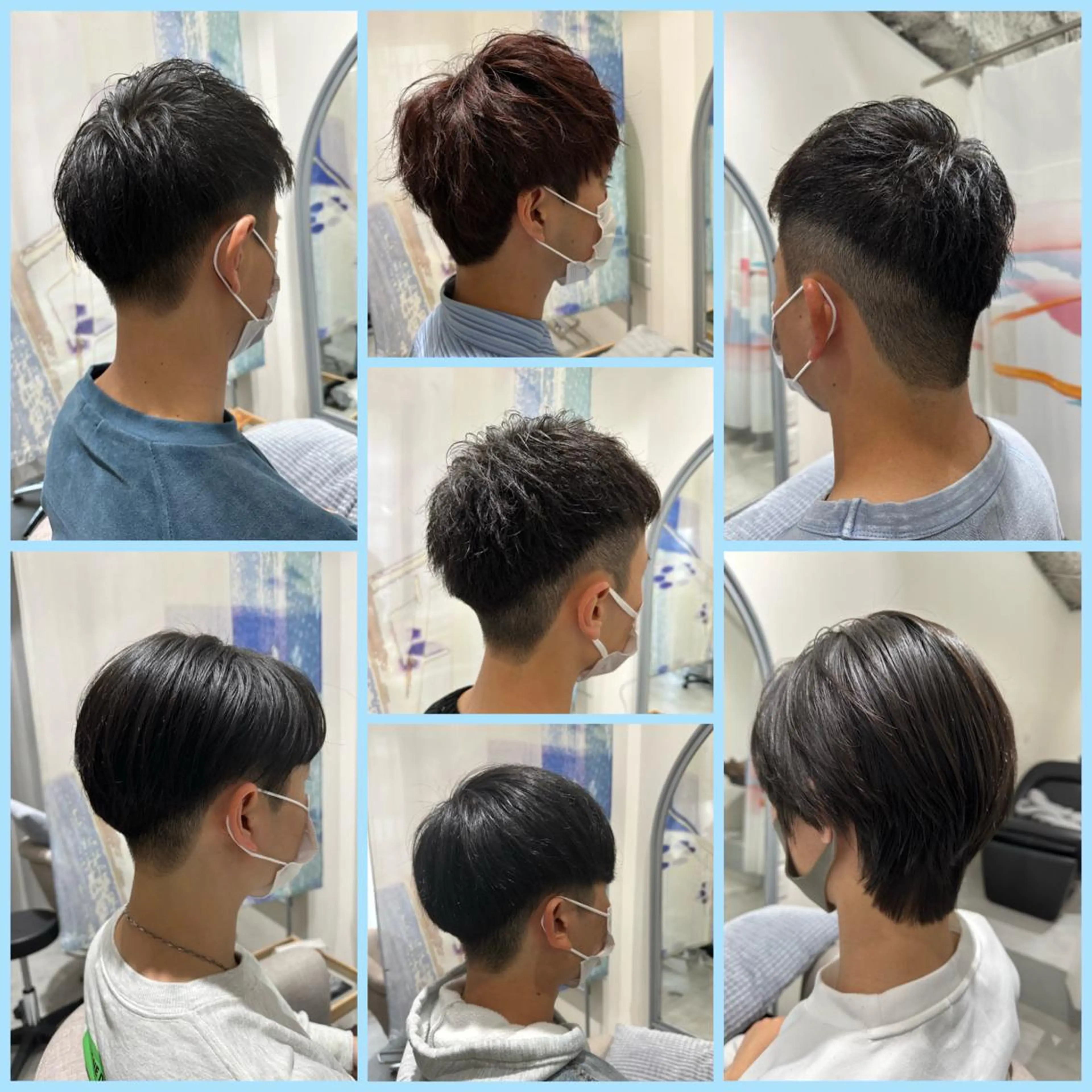 ショート メンズ フェードカット マッシュ 刈り上げ 💎メンズパーマ特化 🥇メンズのプロのヘアスタイル