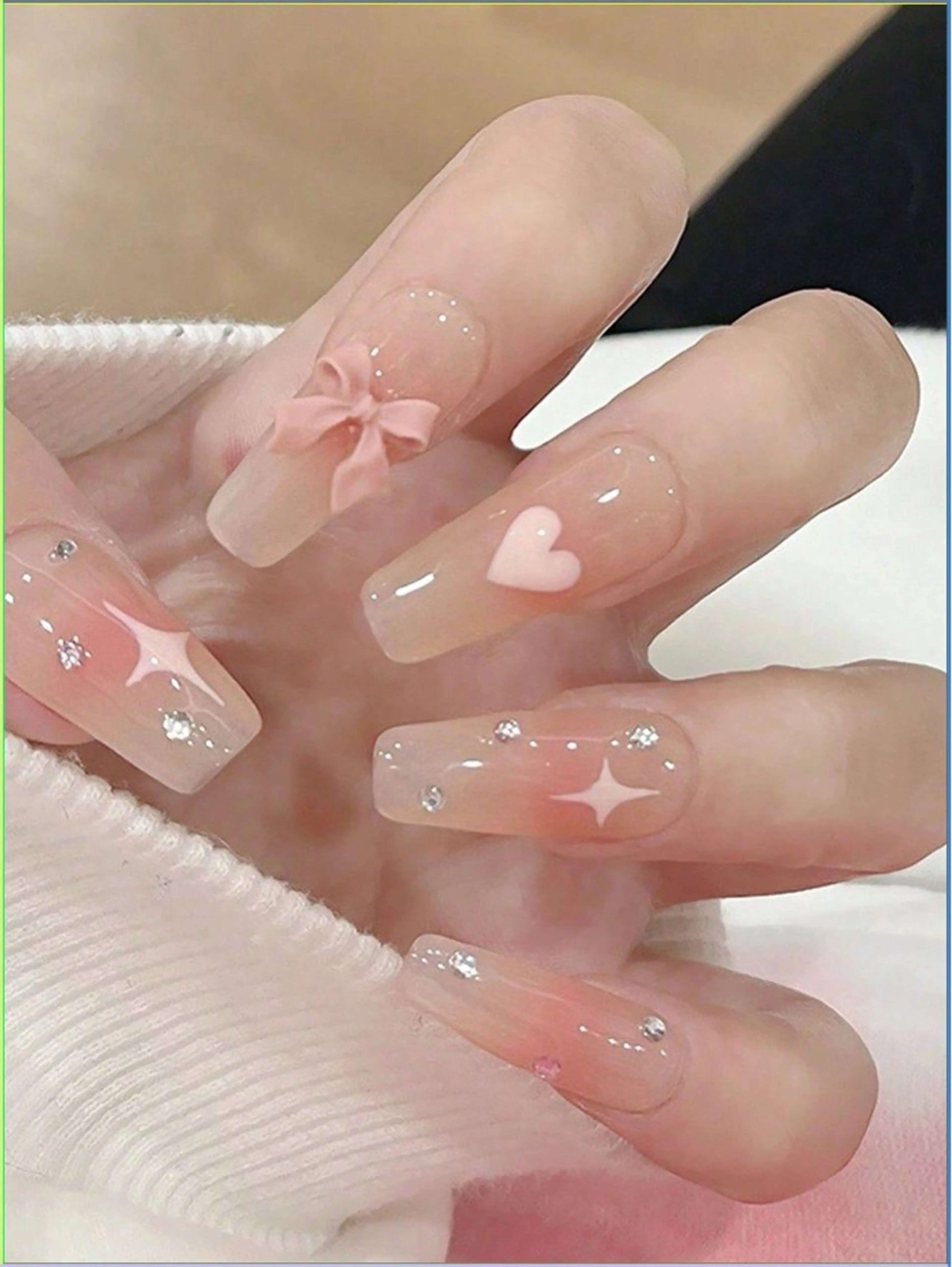 ネイル 長さ出し フレンチネイル グラデーション 卒業式 マグネットネイル ハンドネイル MIHANA NAILのネイルデザイン