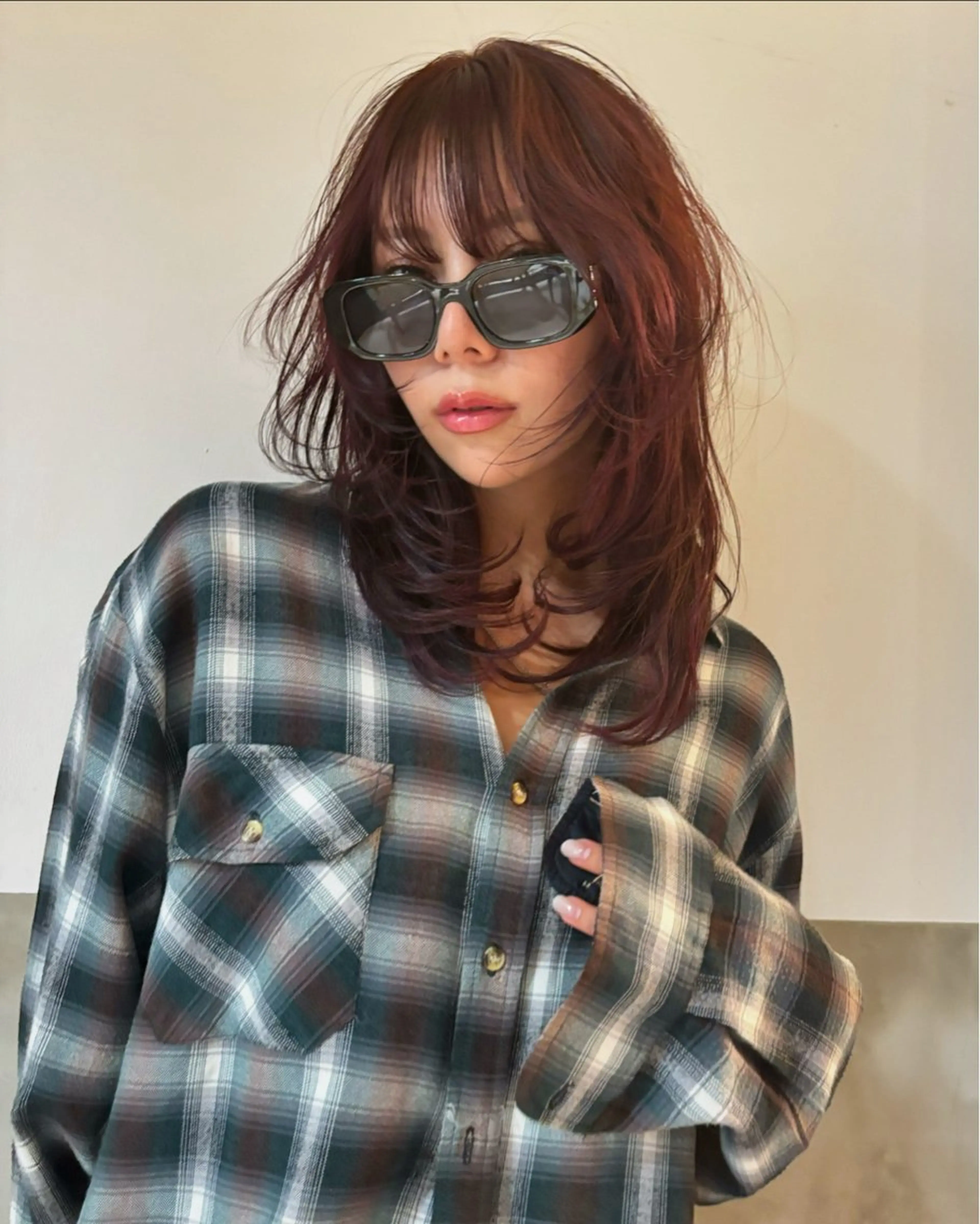 ミディアム カット ヘアカラー トリートメント 松尾太樹 【pia】福岡美容室のヘアスタイル