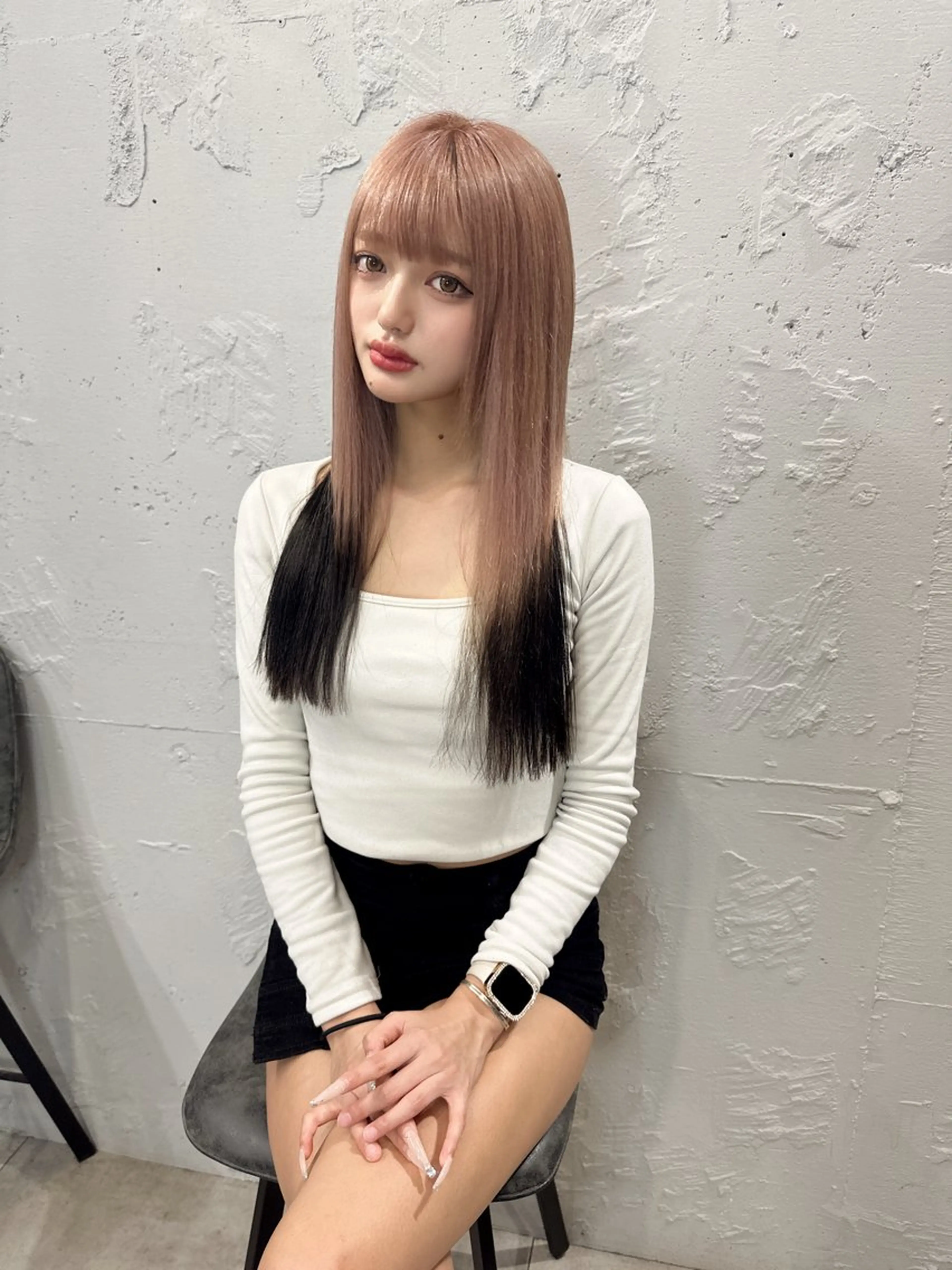 エクステごとカラー&復活トリートメント🌈¥15400(ダイヤモンド毛質の方対応👌)※エンドデザイン+¥2200の写真