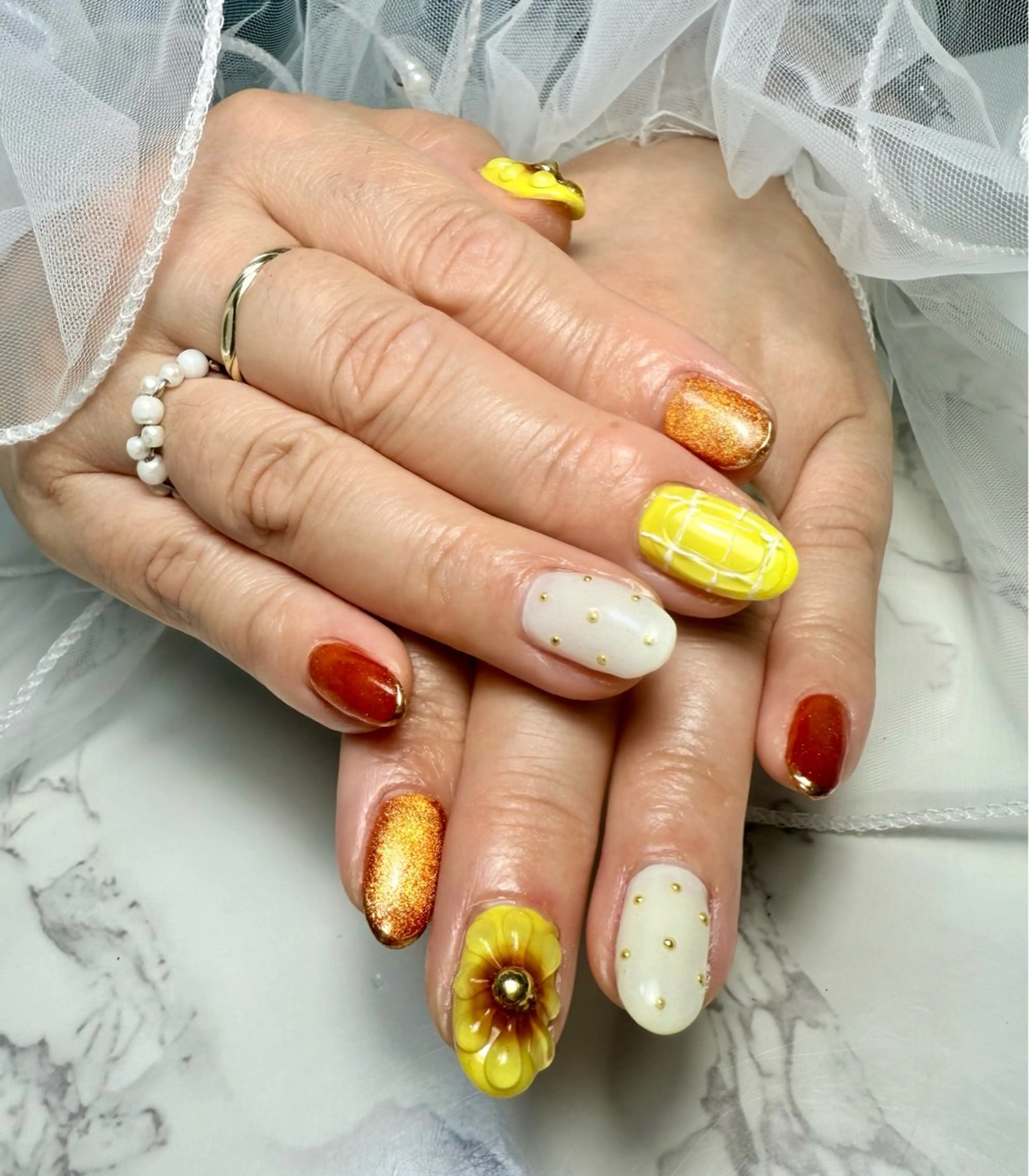 ネイル アートネイル チークネイル フレンチネイル 氷ネイル・うるうるネイル キラキラネイル M.N_ nailのネイルデザイン