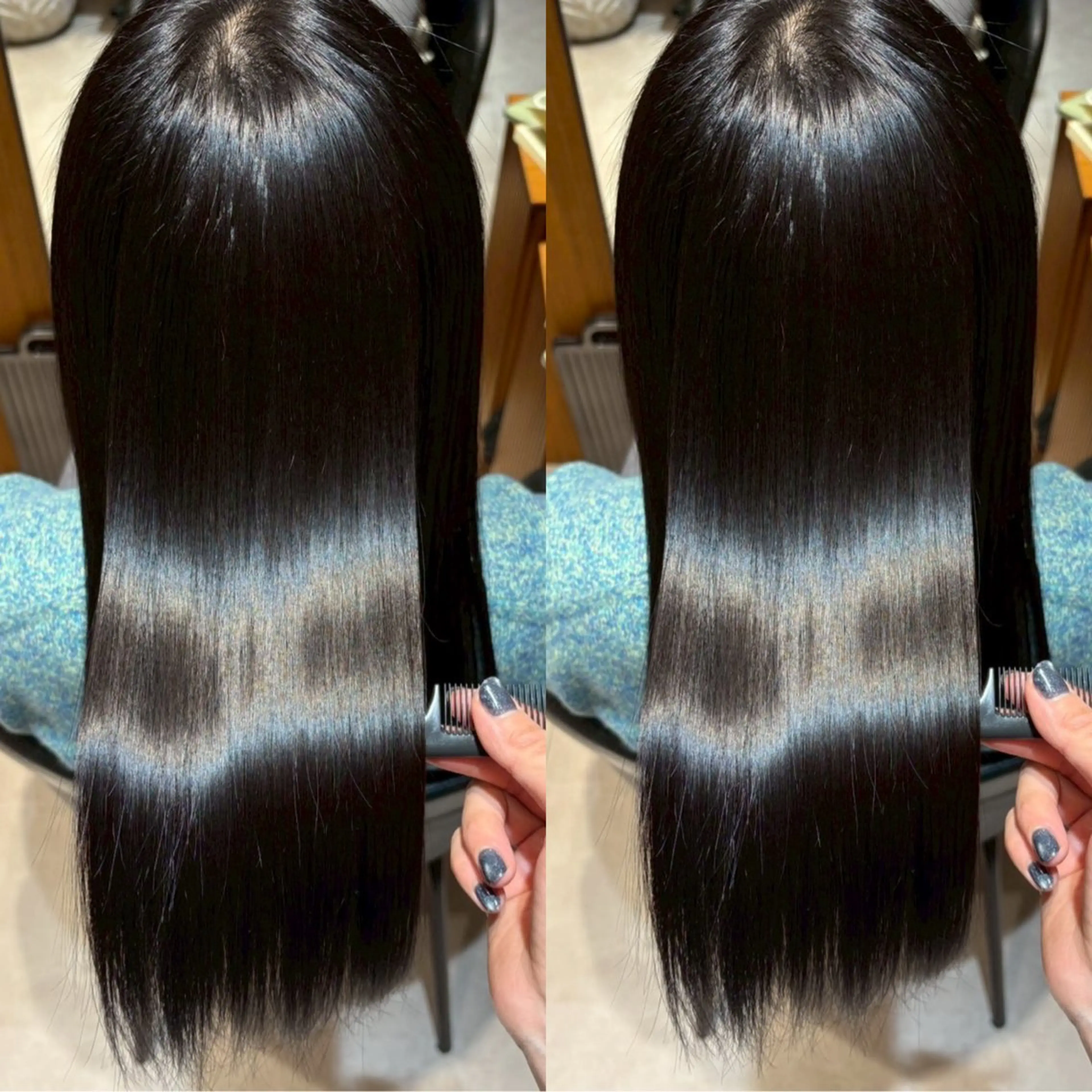 セミロング 髪質改善 縮毛矯正 酸性ストレート 縮毛矯正 酸性ストレート/ ちさとのヘアスタイル