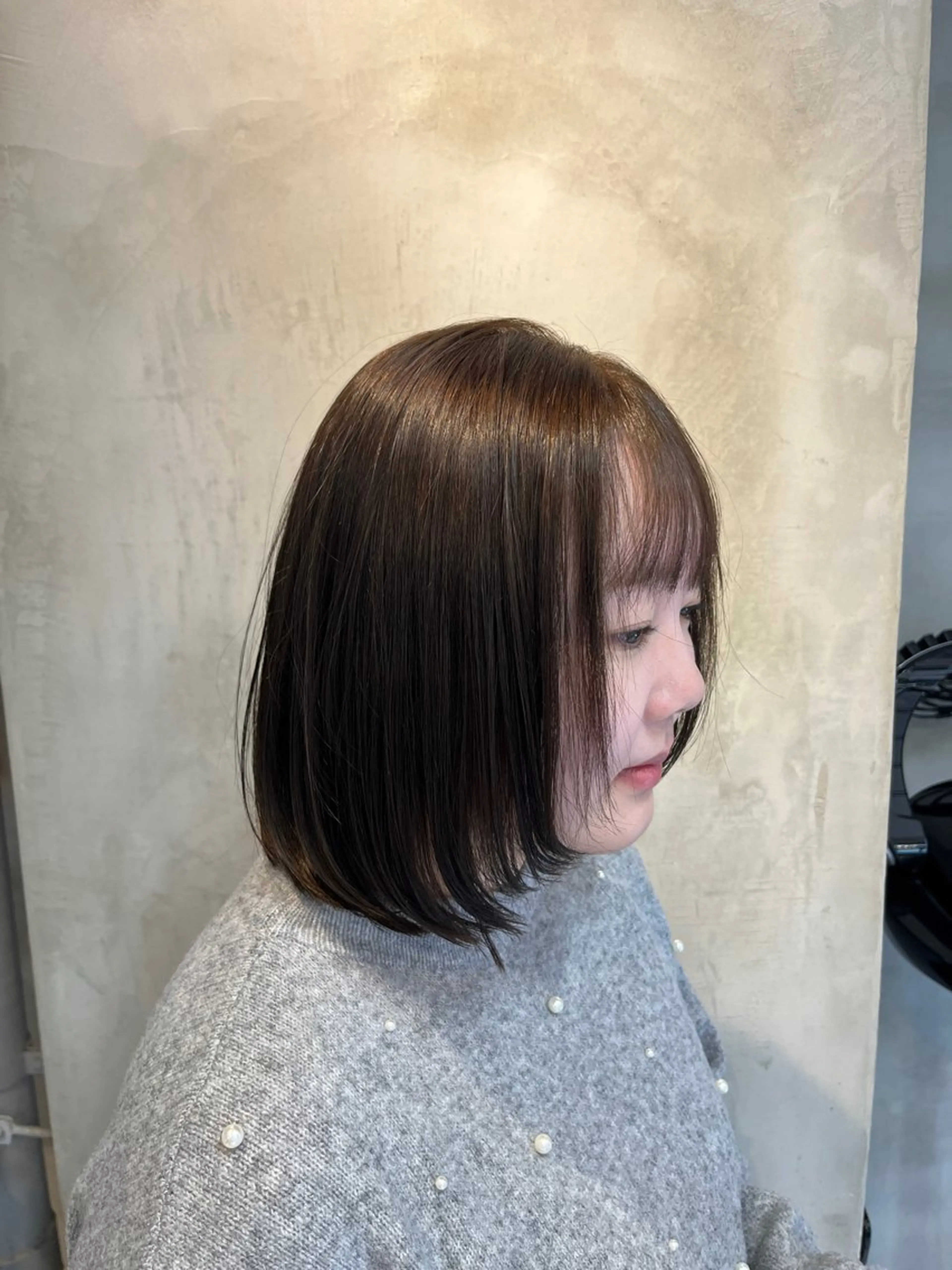 ミディアム ヘアカラー ちせ/ 透明感カラー /調布˚ 🦢₊✧のヘアスタイル