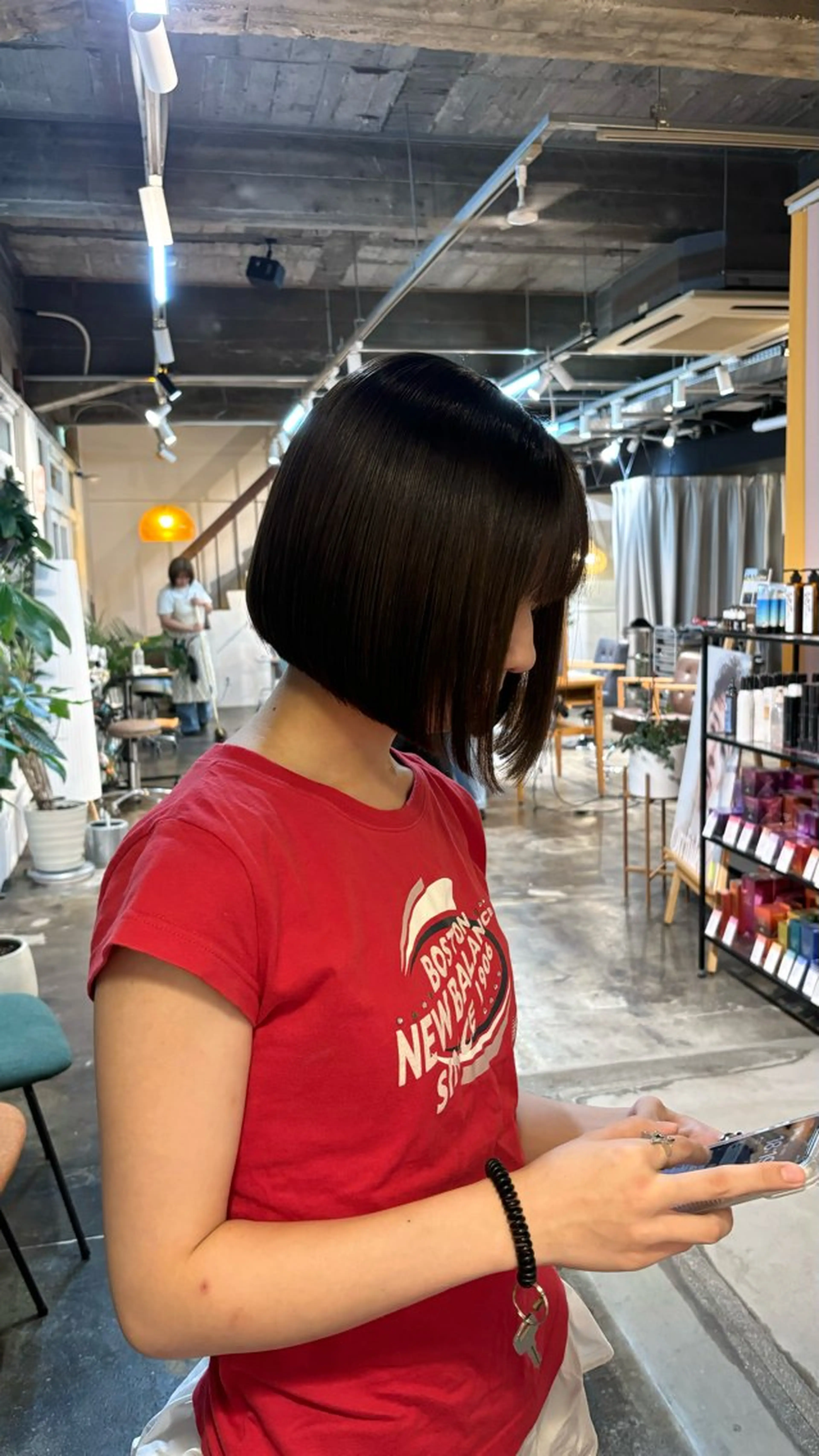 ミディアム ボブ 日比野 紅杏のヘアスタイル