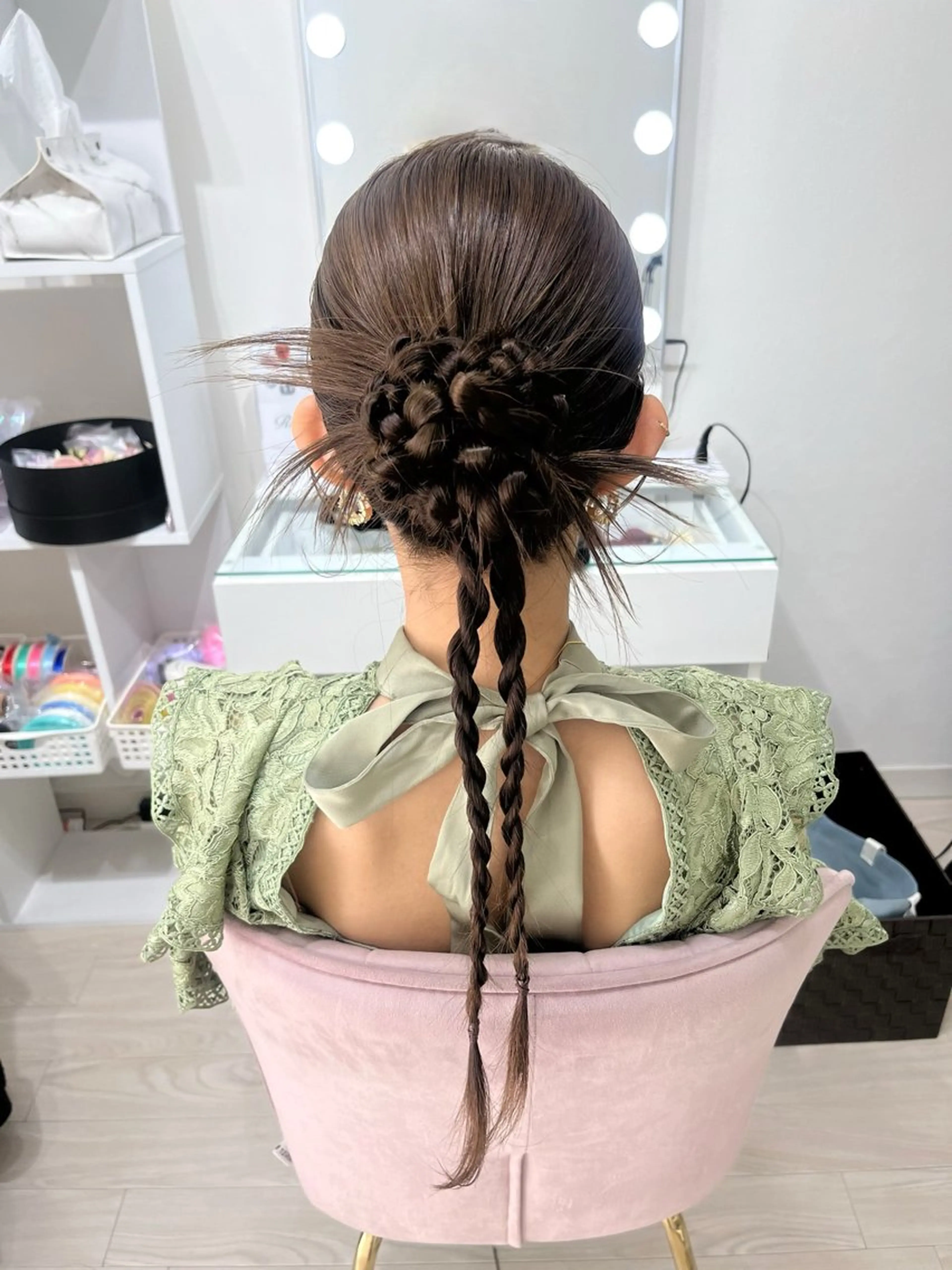 ロング ヘアアレンジ ヘアセット ヘアセットサロン /上坪愛美のヘアスタイル