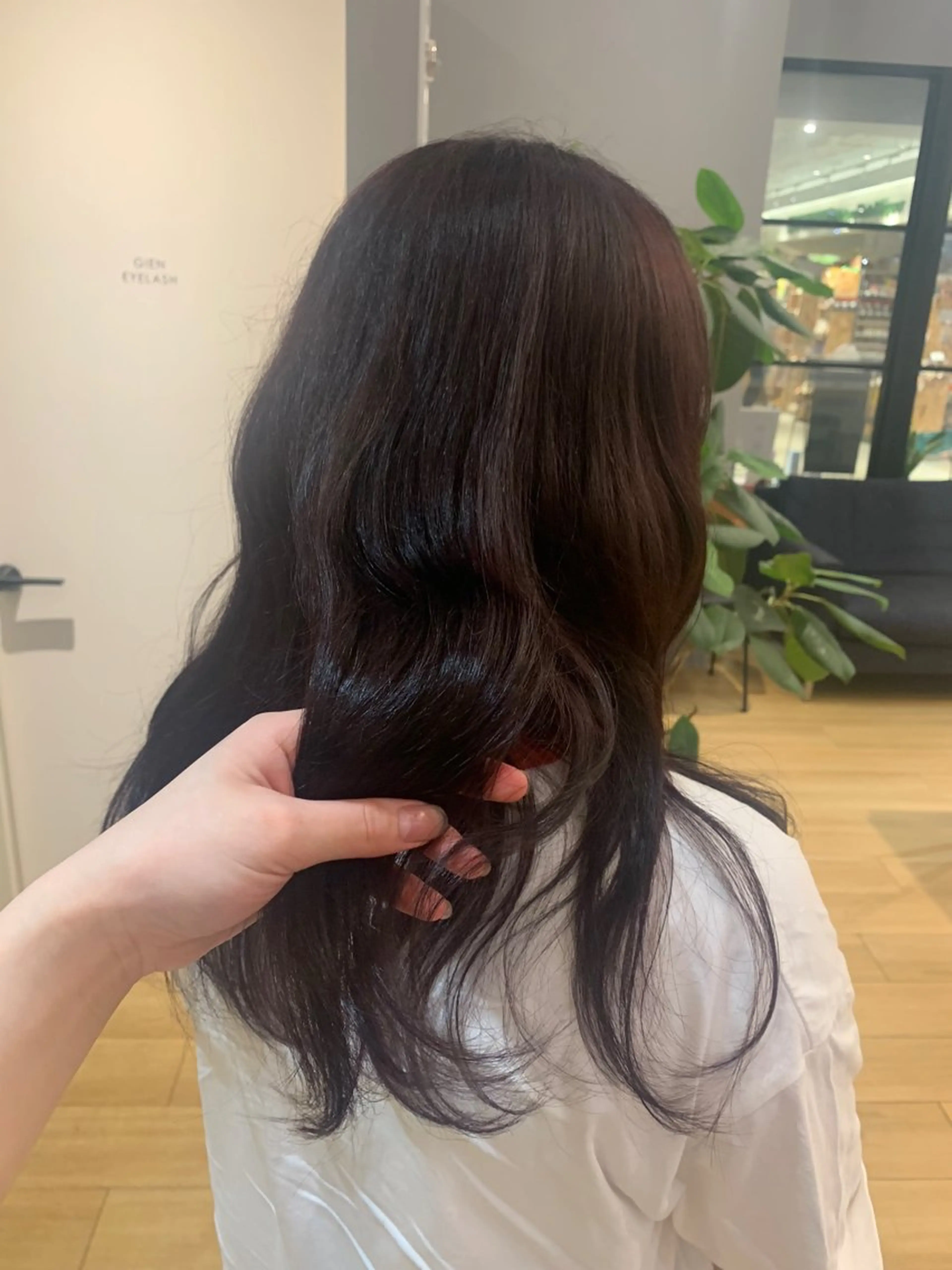 カラー ブラウンカラー ピンクカラー 田中 優菜のヘアスタイル